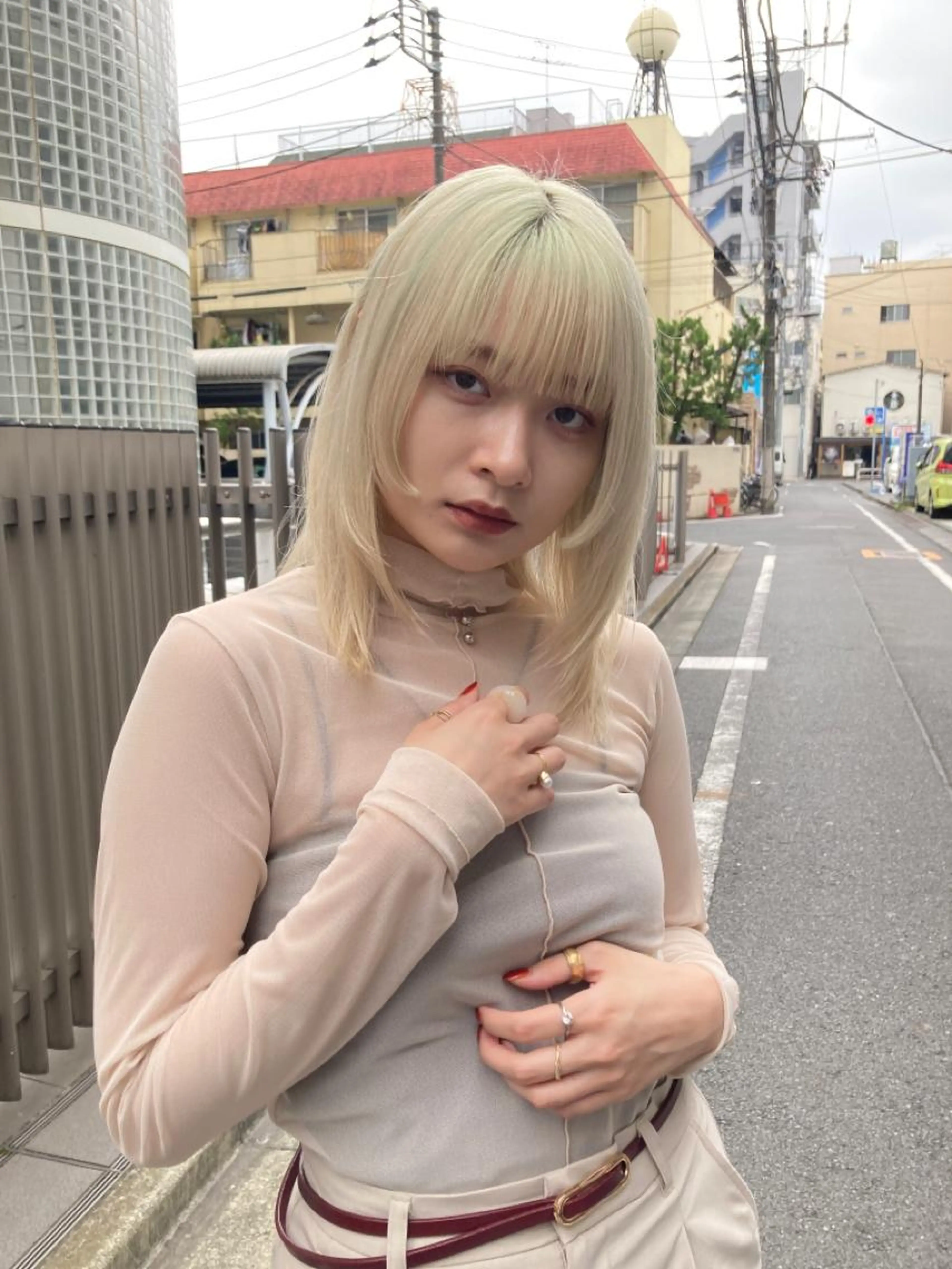 【ダブルカラー】【外国人風】ケアブリーチ+潤いツヤカラー+トリートメントの写真