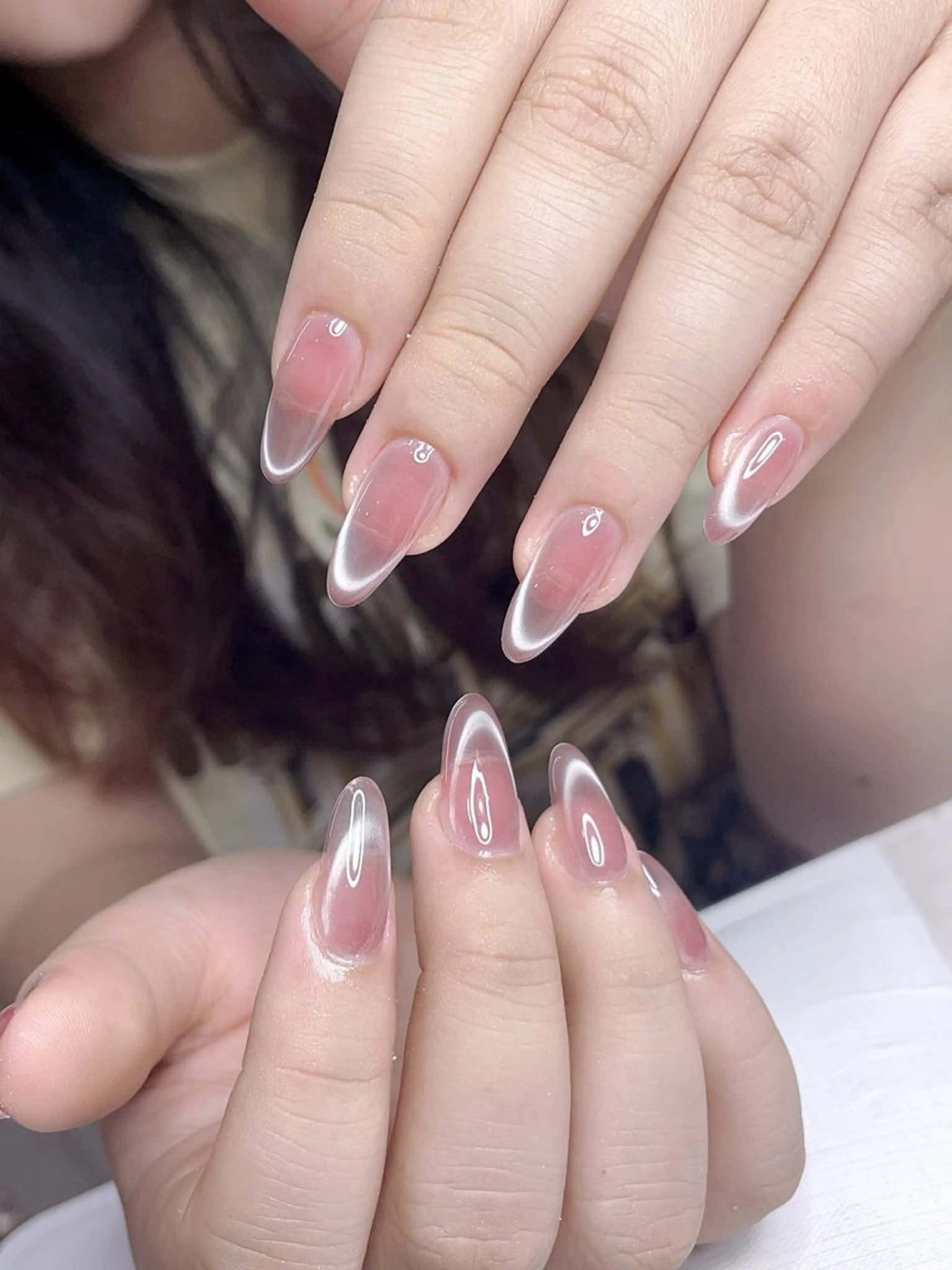 ネイル チークネイル フットネイル フレンチネイル グラデーション 韓国ネイル Yuki nail staffのネイルデザイン