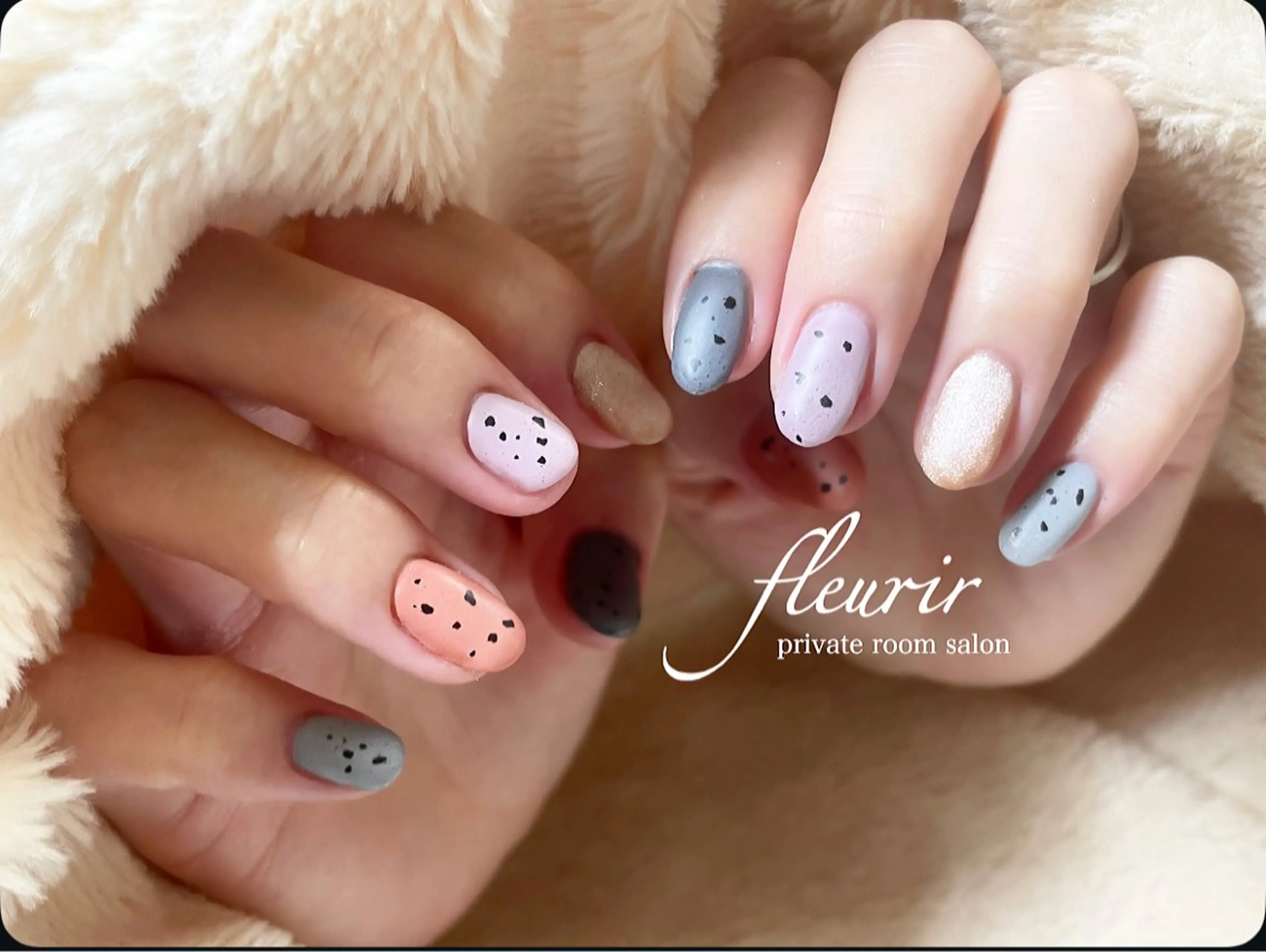 ネイル ハンドネイル フルリール 【プライベートサロンのネイルデザイン