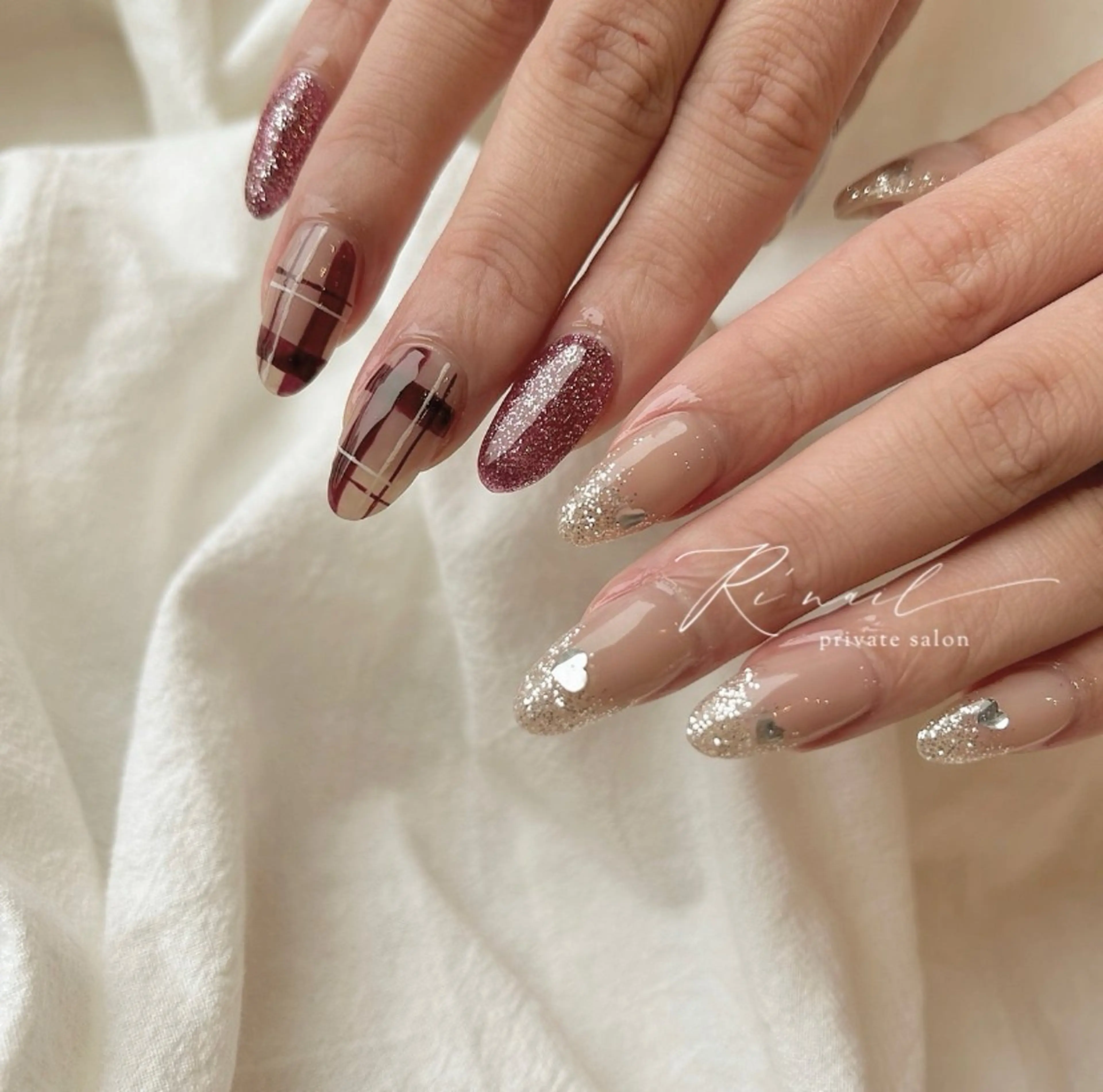 ネイル グラデーション ラメ(グリッター) ラメグラデーション ISHIWATA LINAのネイルデザイン