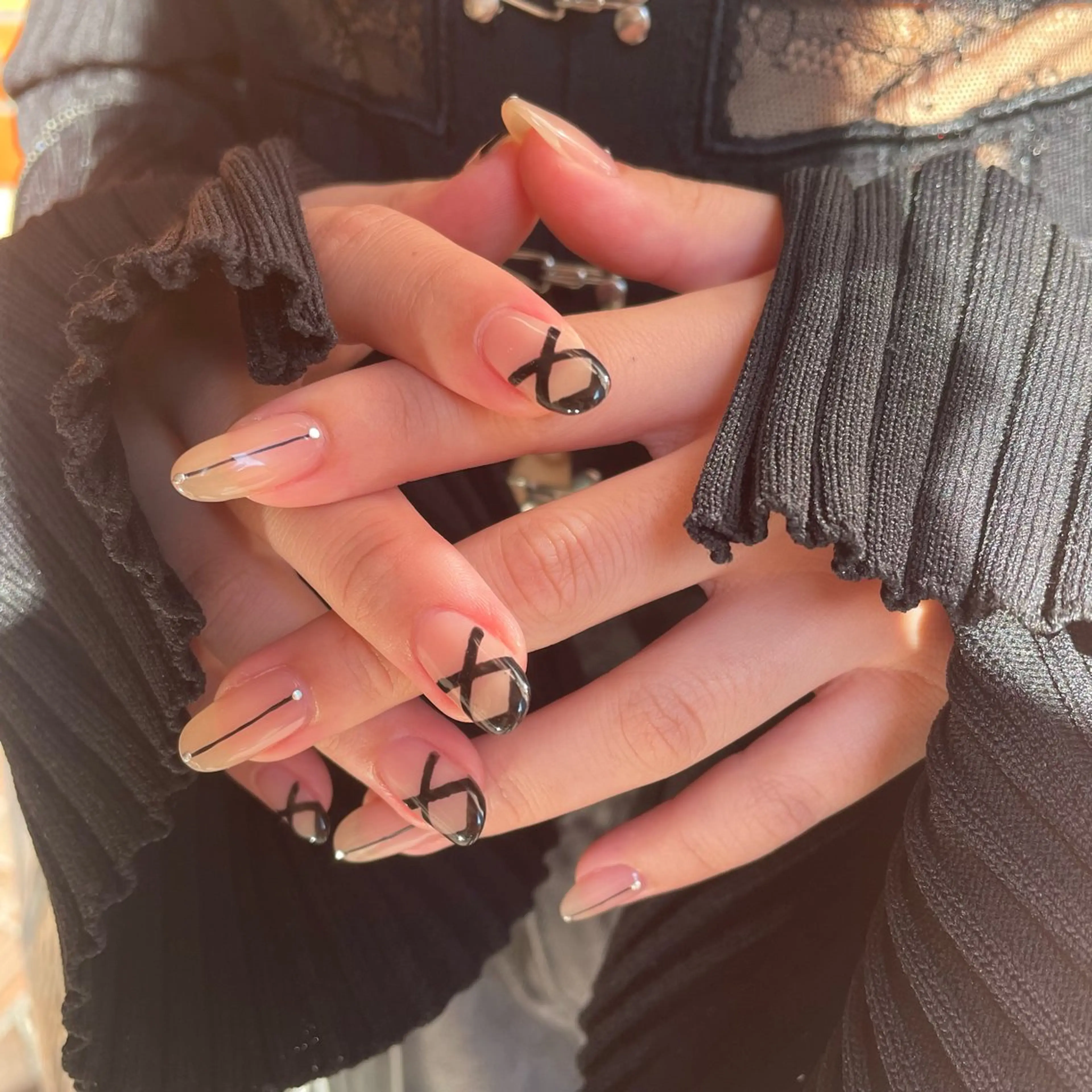 ネイル レース リボン hazuki / Salon Biのネイルデザイン