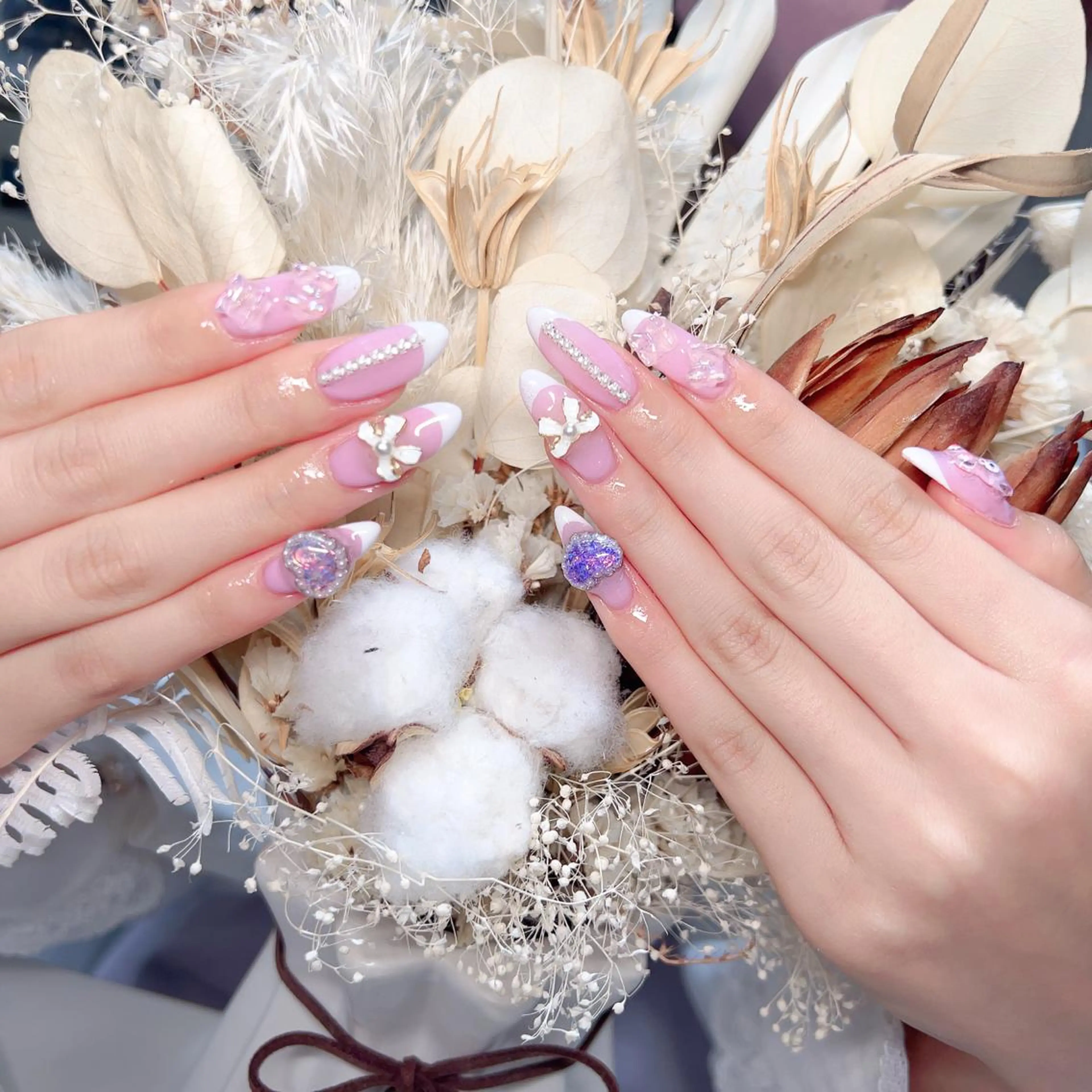 ネイル M🌷nail 長さだし専門店のネイルデザイン