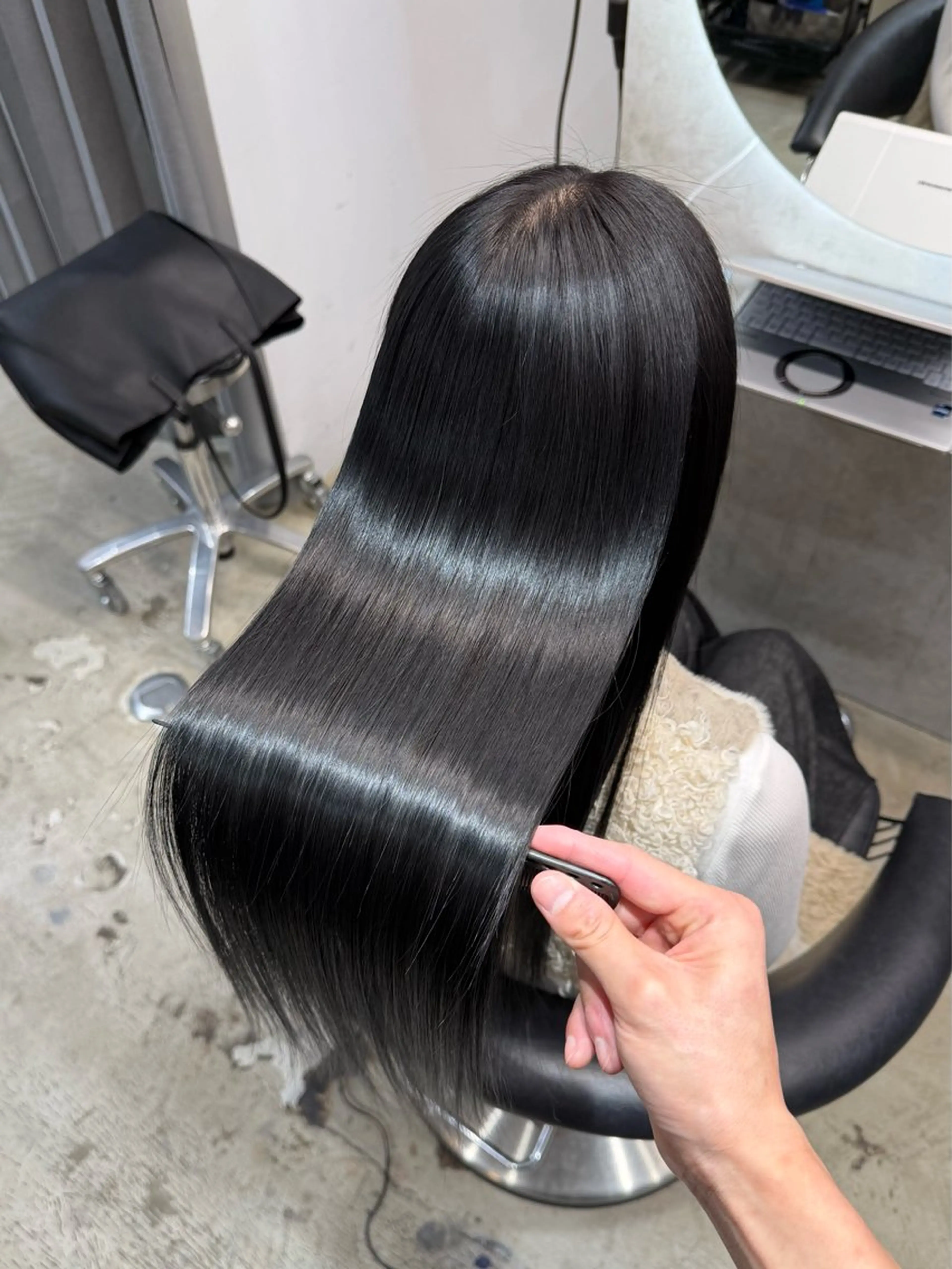 ロング カラー カット ヘアカラー トリートメント etora 渋谷所属・ワンホンヘア🇨🇳 髪質改善/itaruのヘアスタイル