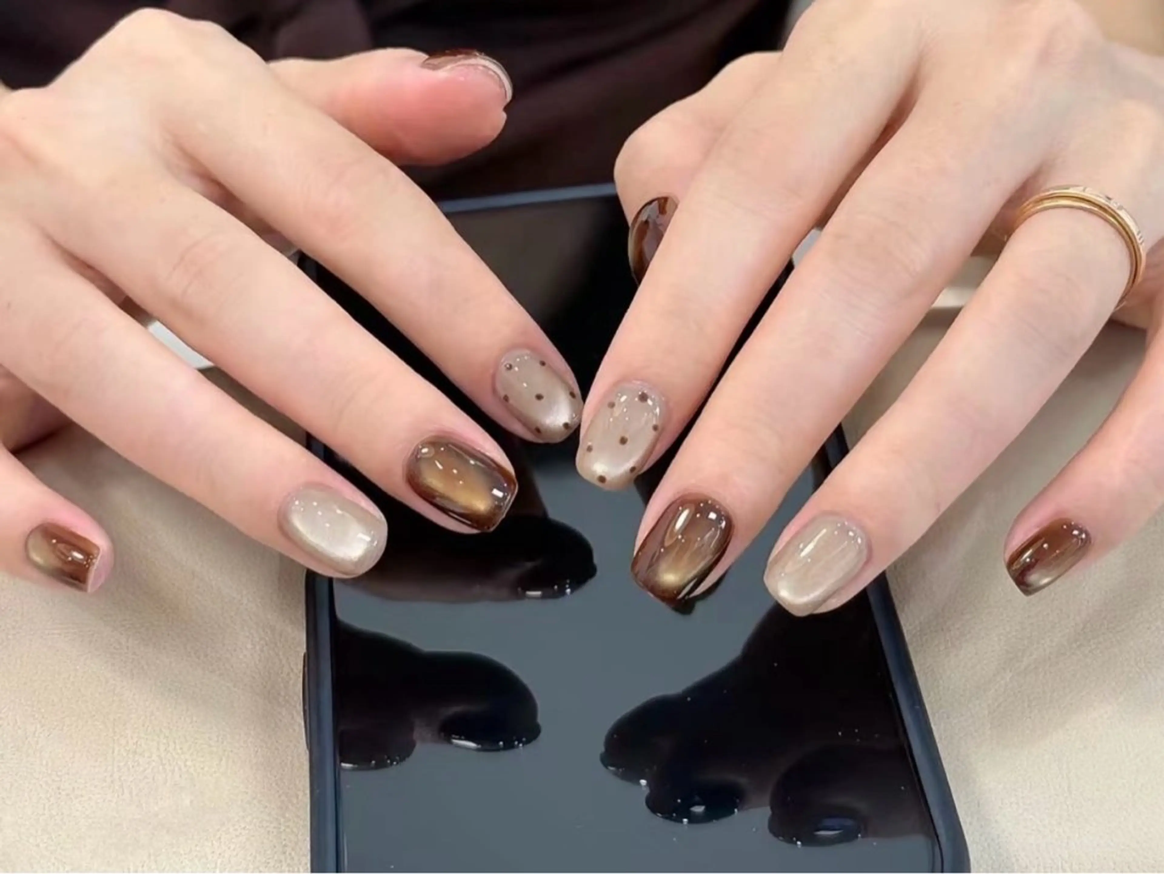 ネイル フットネイル フレンチネイル ジェルネイル ガラスフレンチ 韓国ネイル ハンドネイル ハンドケア The Nail & Eye Lashのその他イメージ