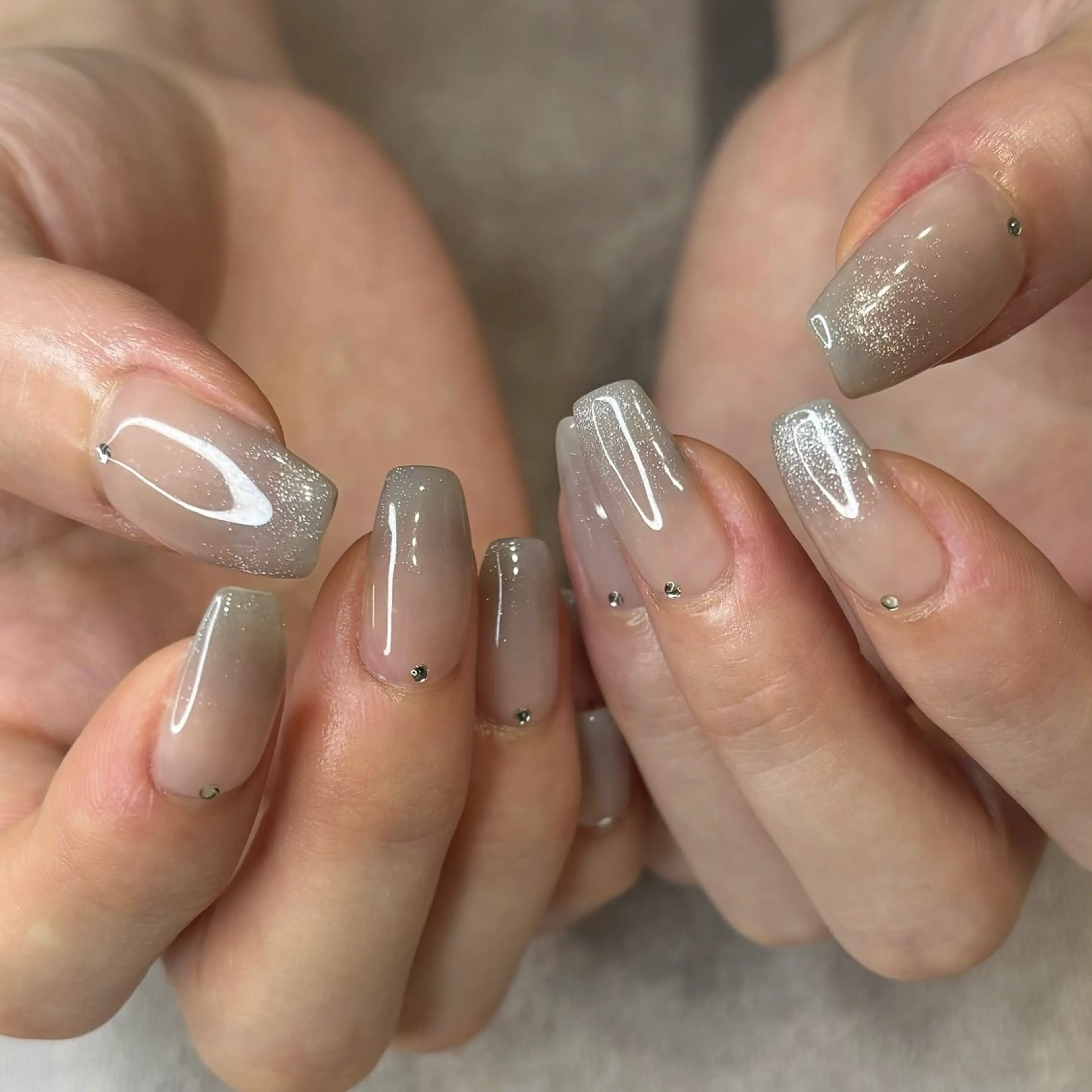 ネイル グラデーション マグネットネイル メンズネイル ニュアンスネイル ハンドネイル kusumi.所属・kusumi. tatsuyaのネイルデザイン