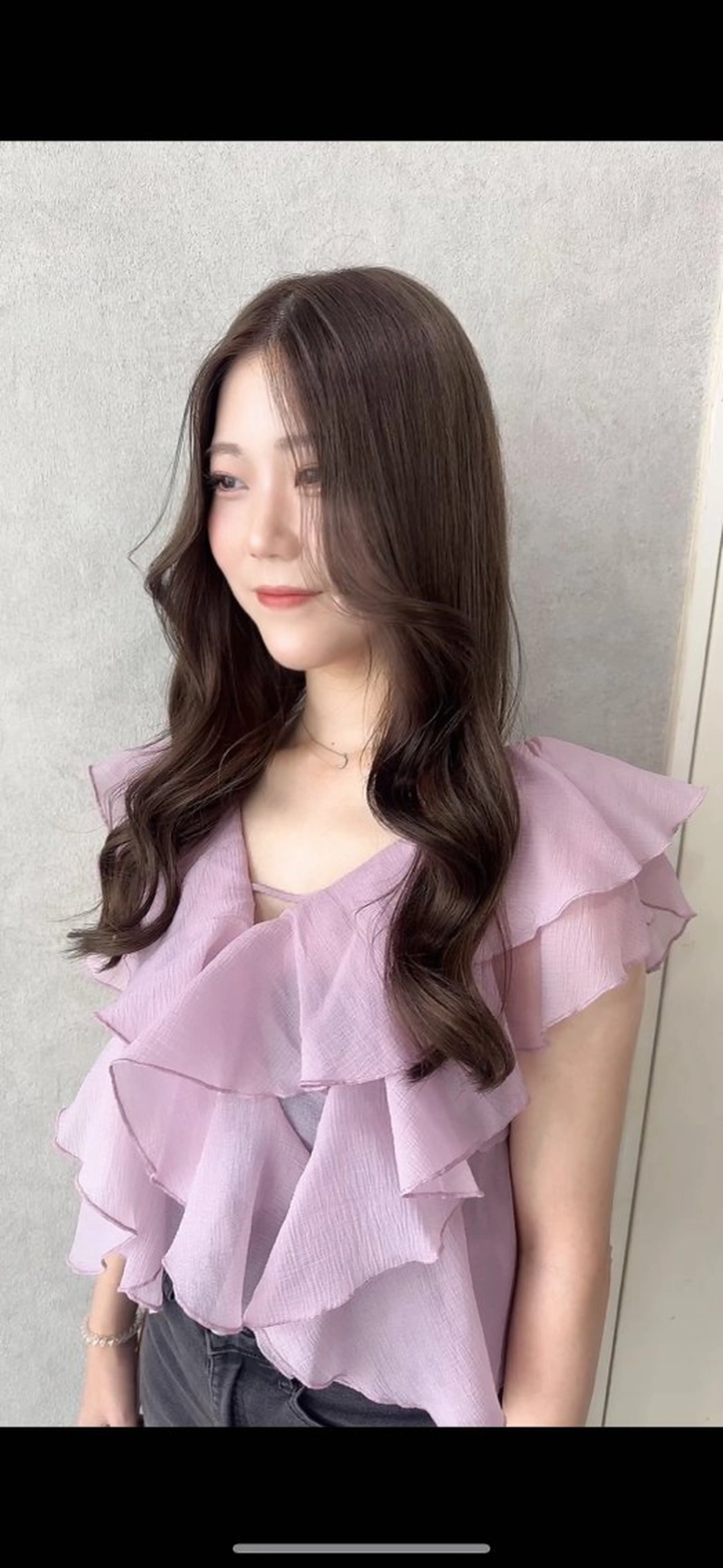 ロング カラー アッシュ アッシュブラウン ベージュカラー 黒髪 ブリーチ カット ヘアカラー トリートメント 赤み無し柔らかカラー 【梅田】madokaのヘアスタイル