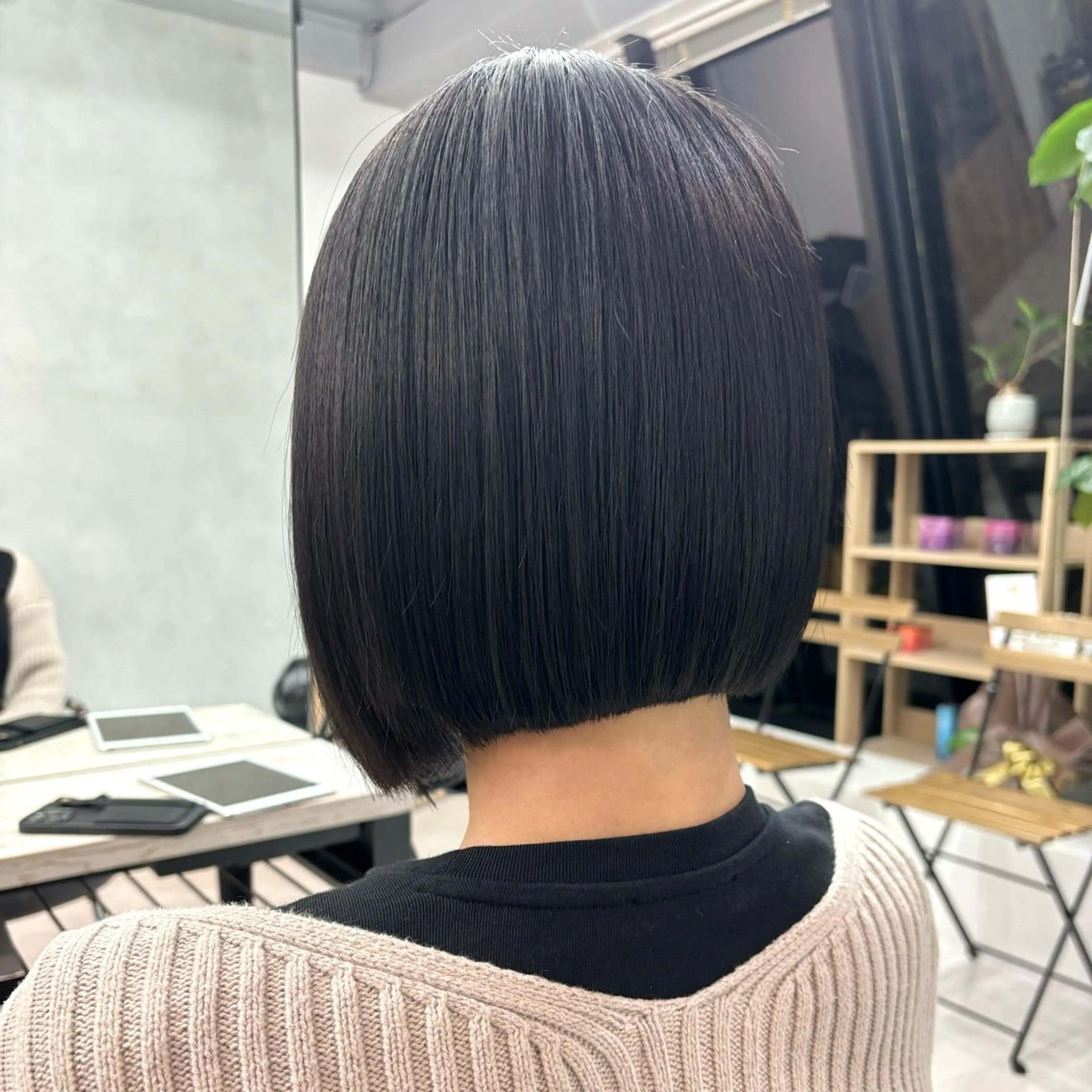 ショート 切りっぱなしボブ ボブ ボブ/透明感カラー/ 似合わせ🌿高田知那のヘアスタイル