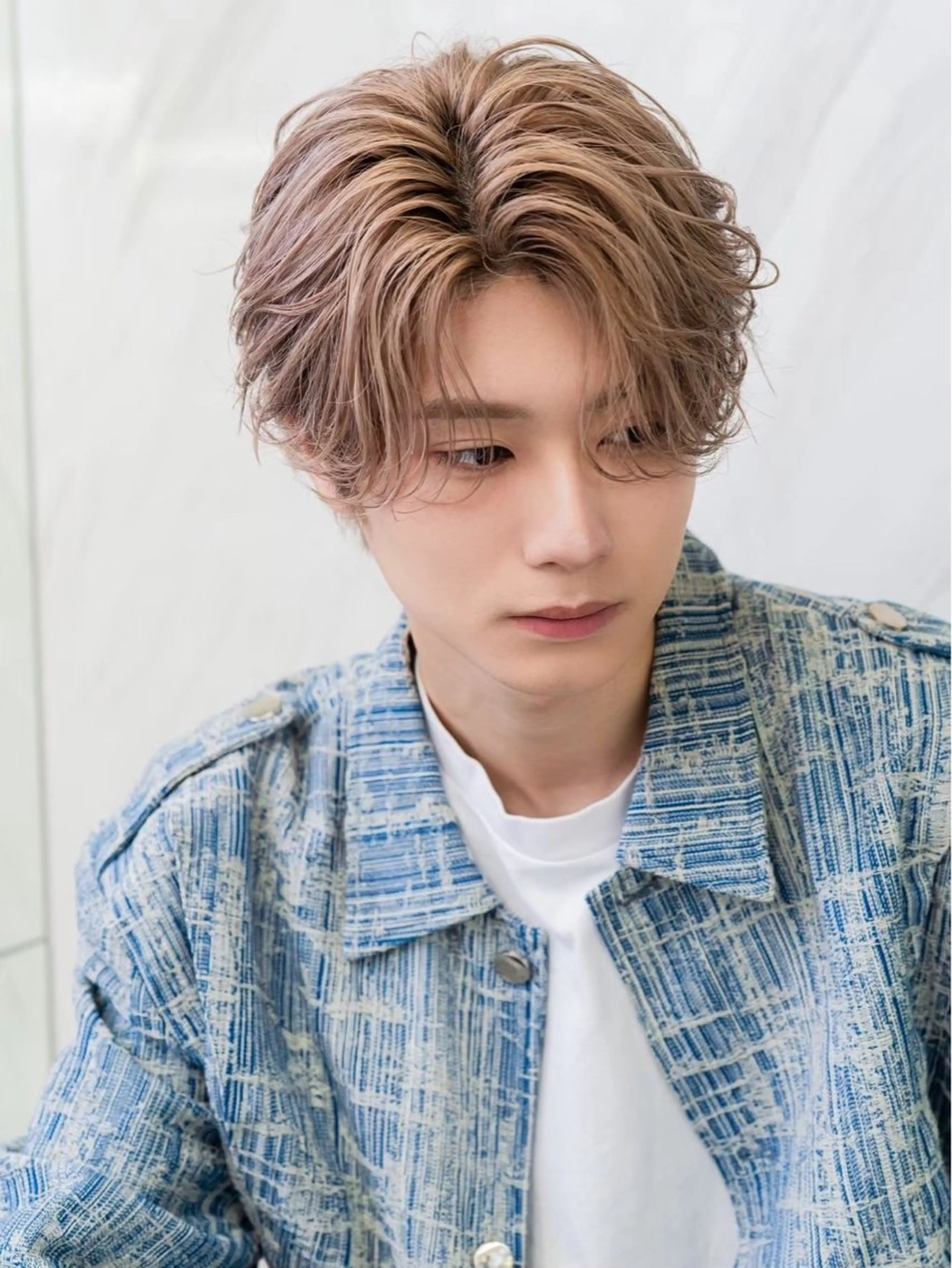 ミディアム ヘアカラー トリートメント ヘアセット ⭐️メンズ特化⭐️ パーマ　カラーのヘアスタイル