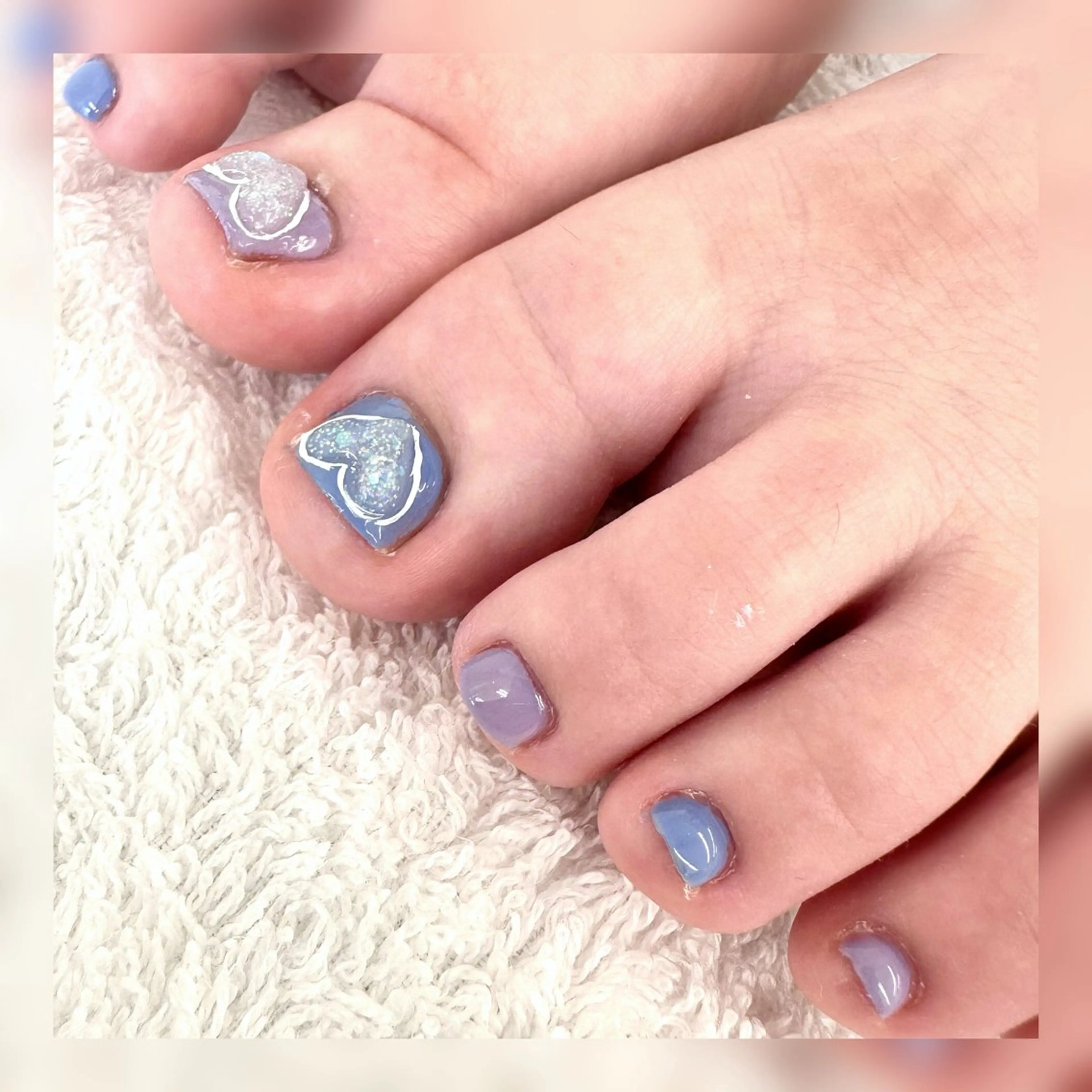 ネイル ブルー パープル DeI'm  ふなば さとみのネイルデザイン