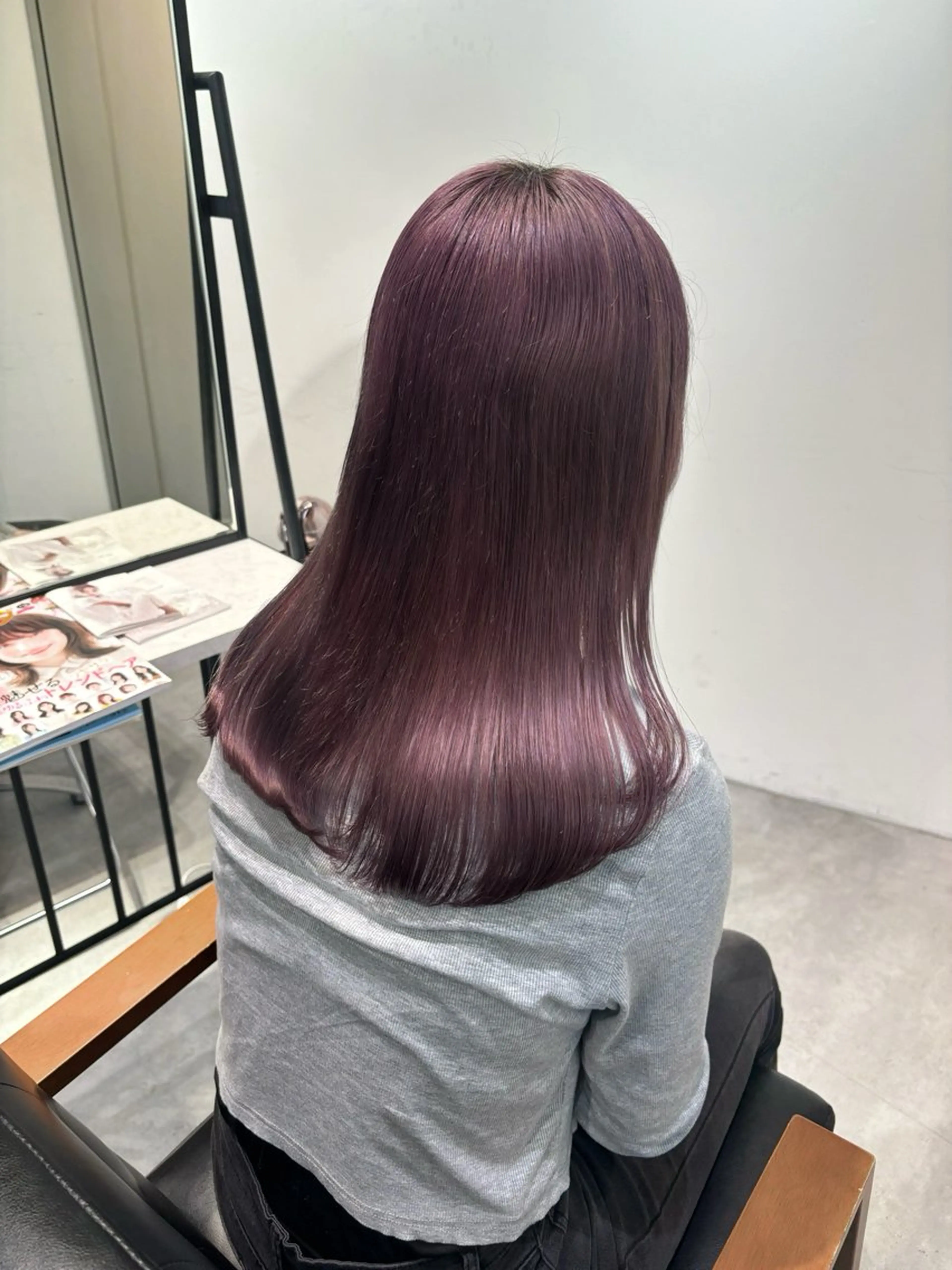 ロング カラー ラベンダーカラー ピンクカラー ピンクラベンダー ‎Lby home 🪽mikuのヘアスタイル