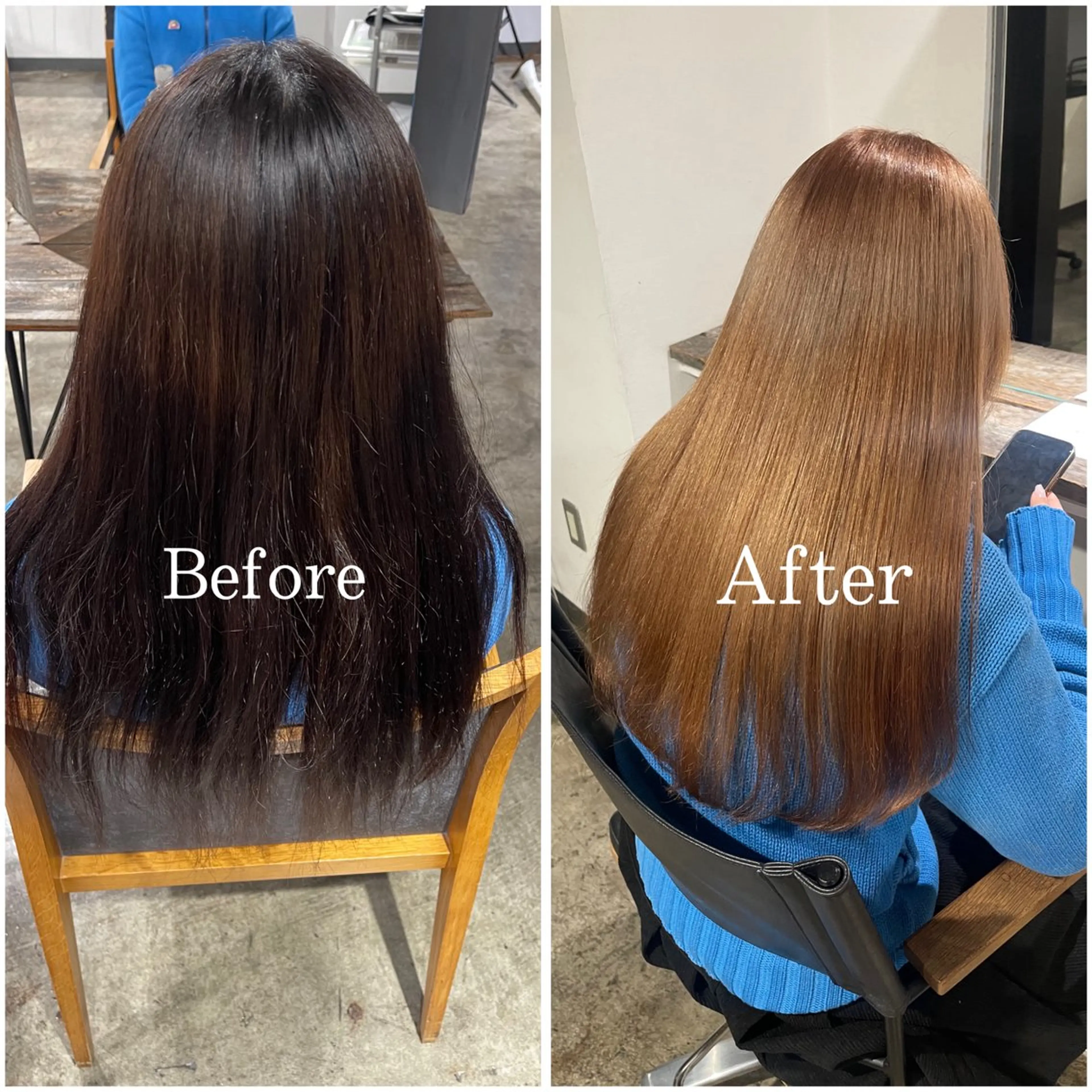 ロング カラー ブリーチ デザインカラー ハイトーンカラー ヘアカラー ムラ修正/ ハイトーン💖Riaのヘアスタイル