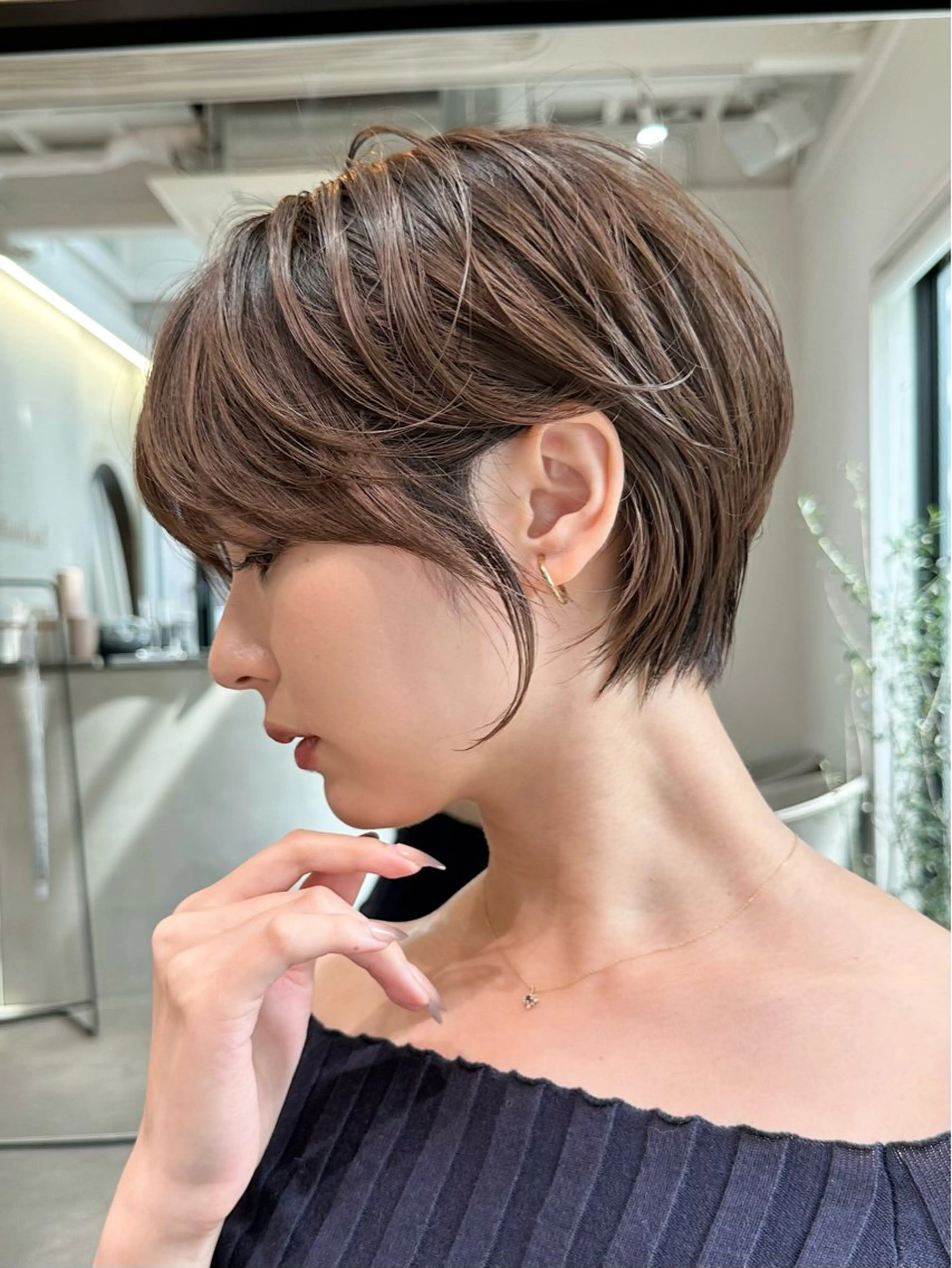 ショート ショートヘア 小顔カット カット ヘアカラー トリートメント ヘッドスパ taiga ショート /レイヤー/矯正🌈のヘアスタイル