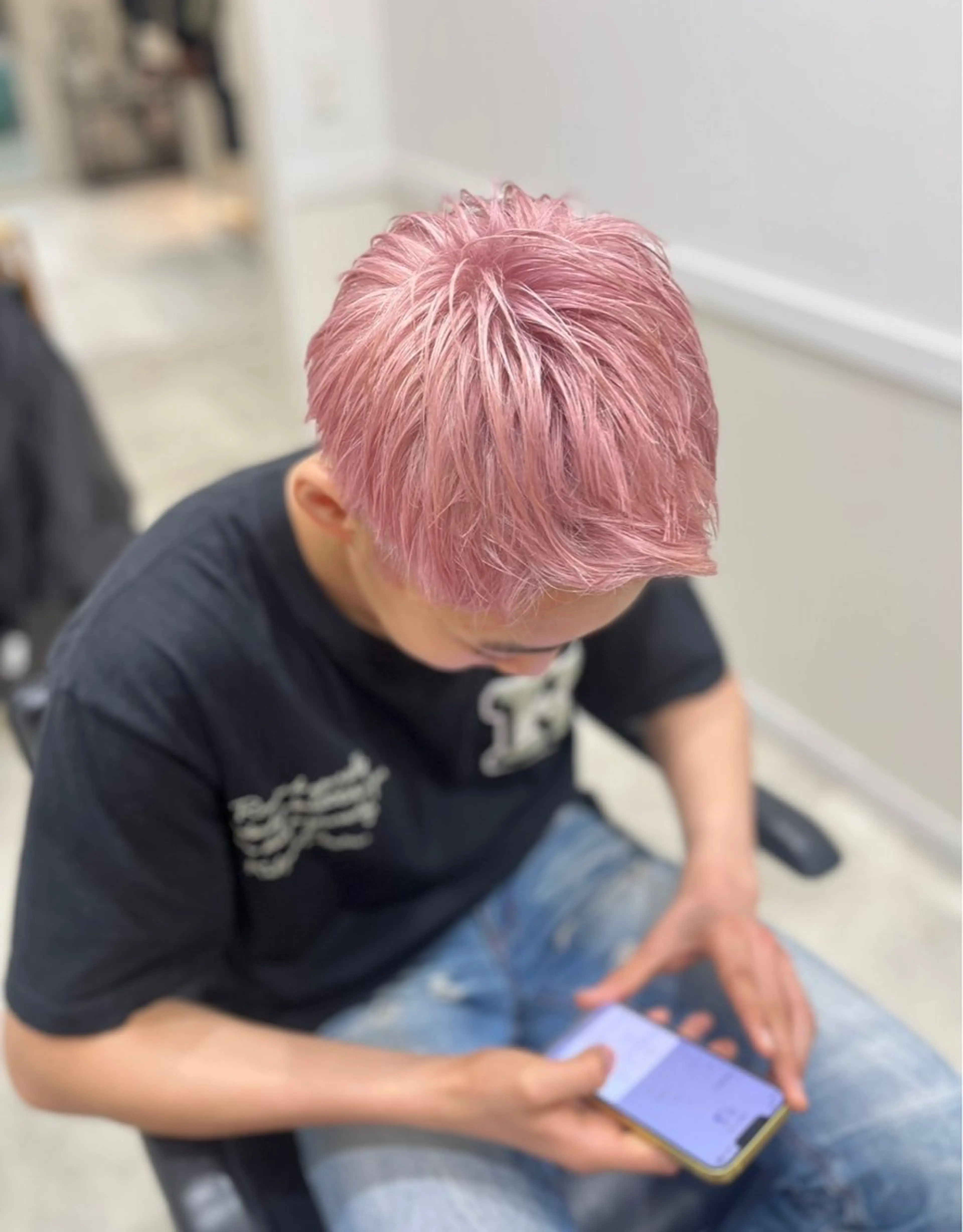 カラー メンズ メンズブリーチ ブリーチ 透明感カラー ダブルカラー 髪質改善 カット ヘアカラー トリートメント ヘッドスパ Go   Today シェアサロン　横浜店所属・【ただの天才 🎨】のヘアスタイル