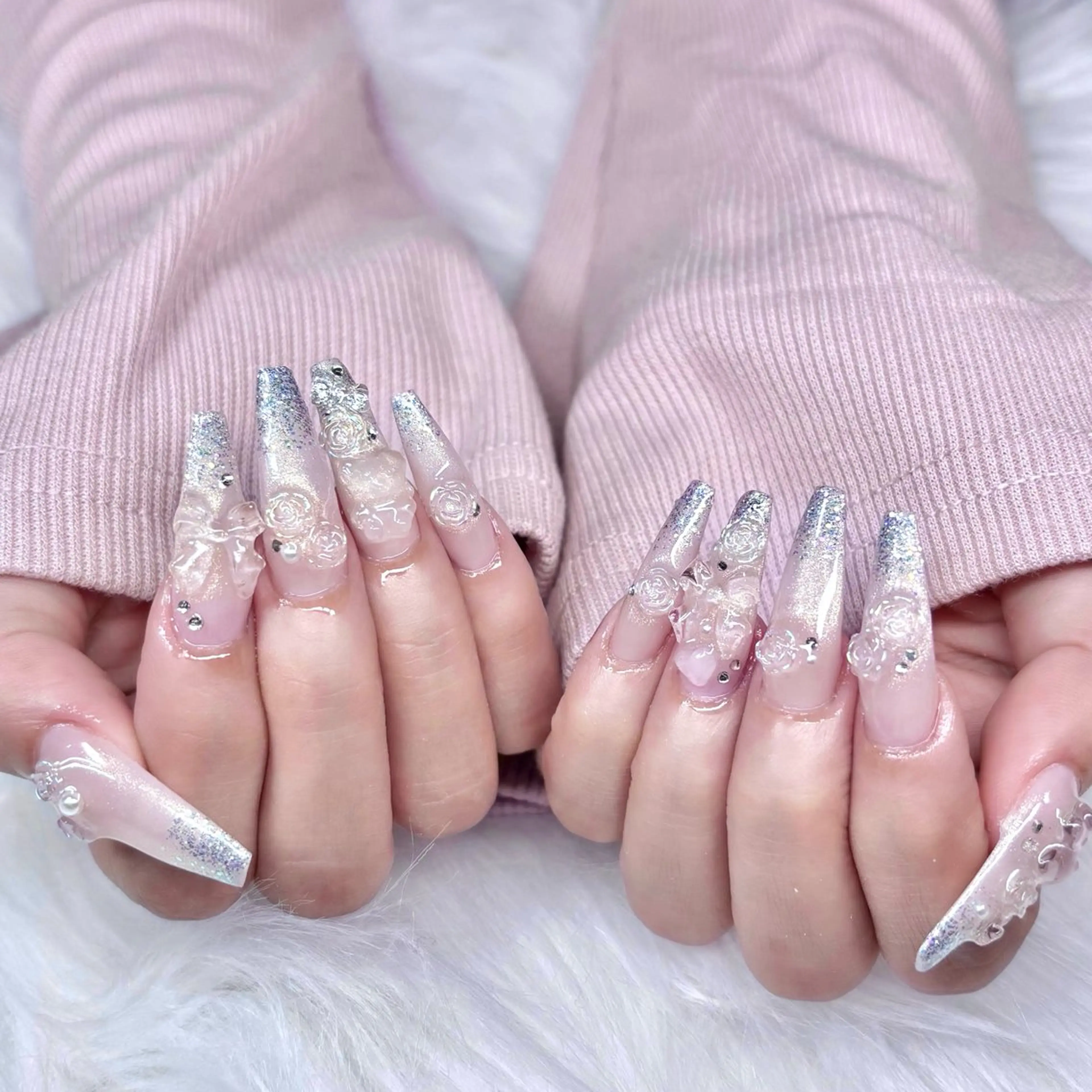 【ご新規様限定】人気NO.1メニューチップ長さ出し10本アートの写真