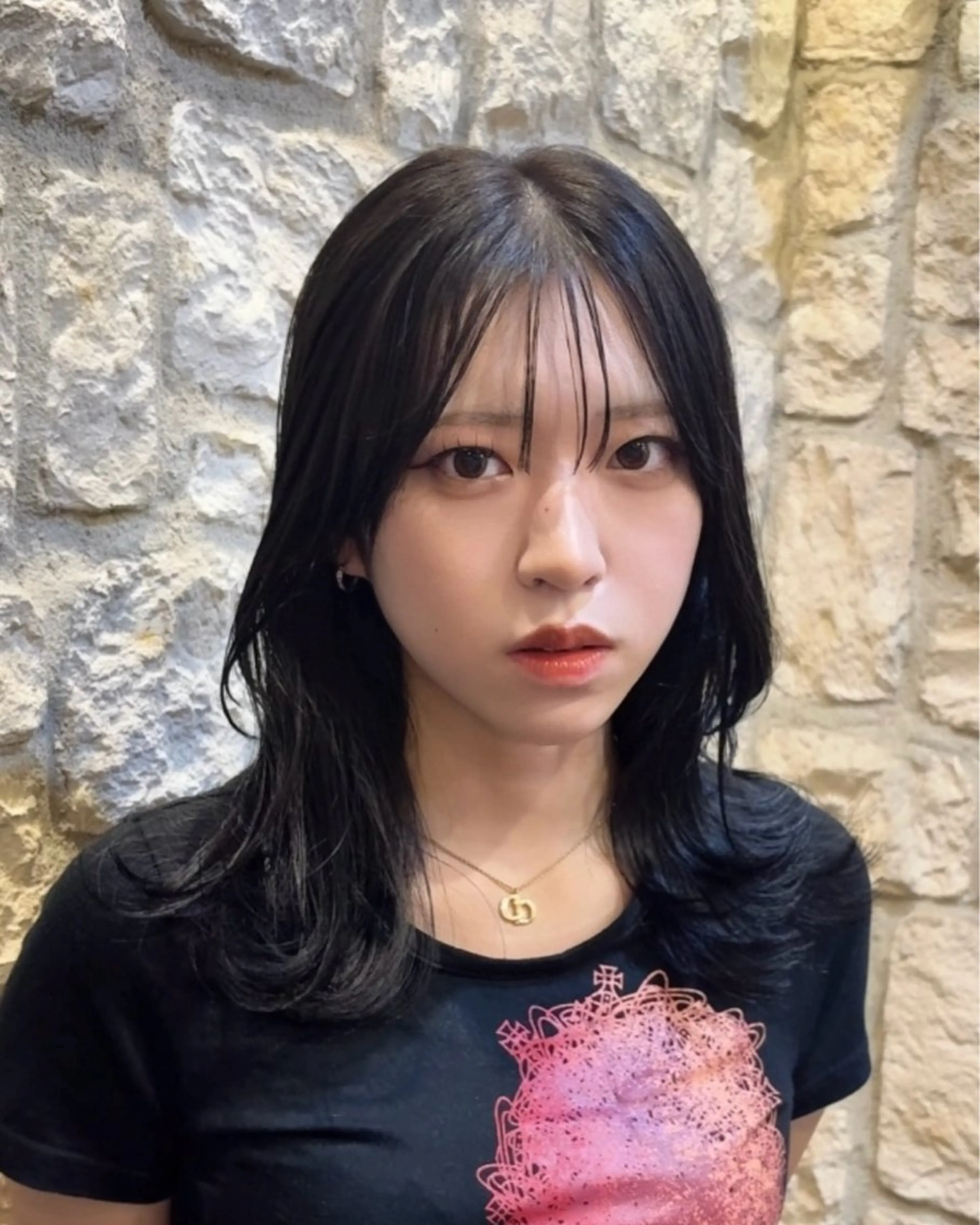 セミロング カラー 町田/レイヤーカット ハッシュカット/八木のヘアスタイル