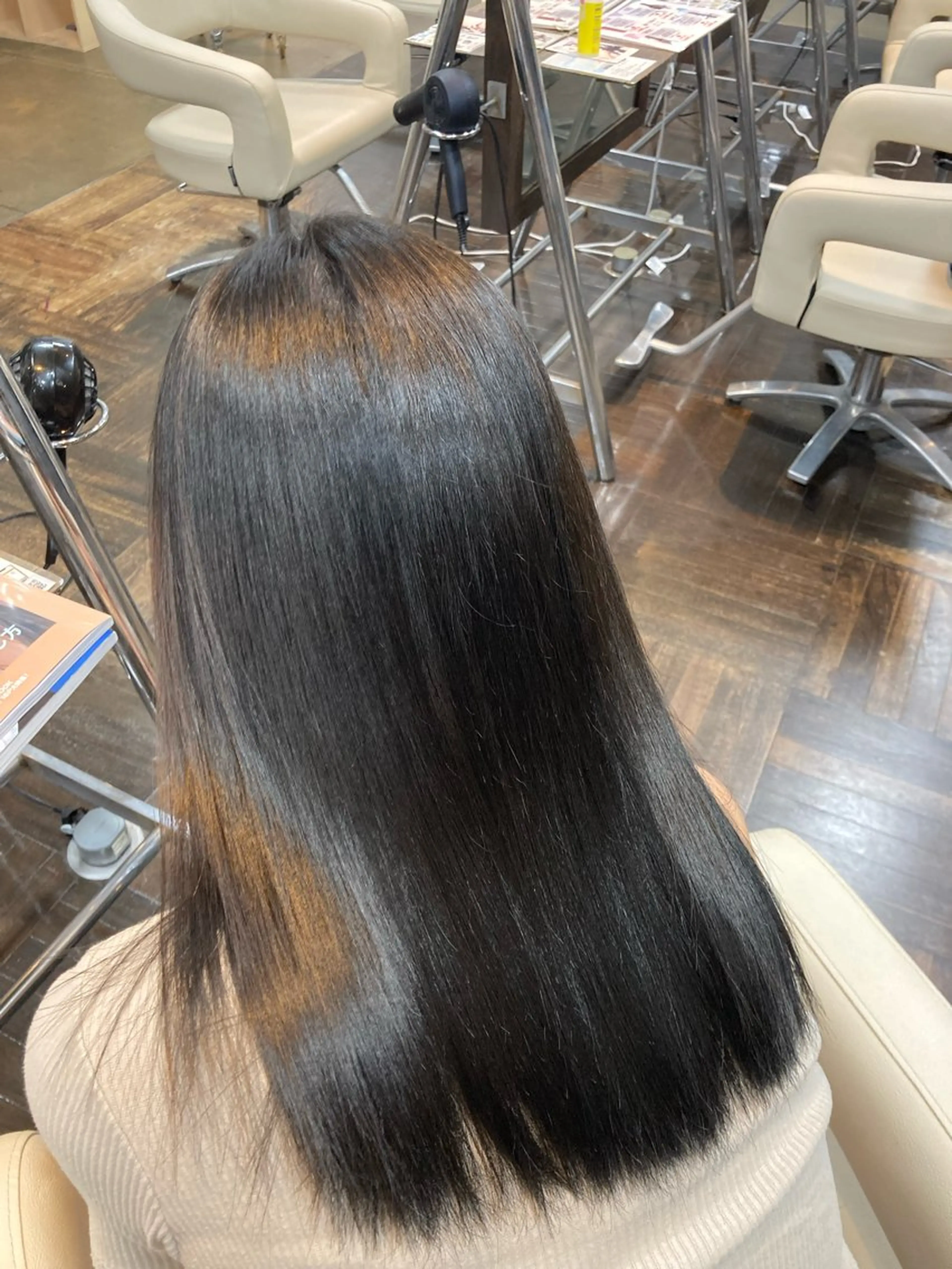 セミロング ヘアカラー 阿倍野/髪質改善 /縮毛矯正/坪田幸広のヘアスタイル