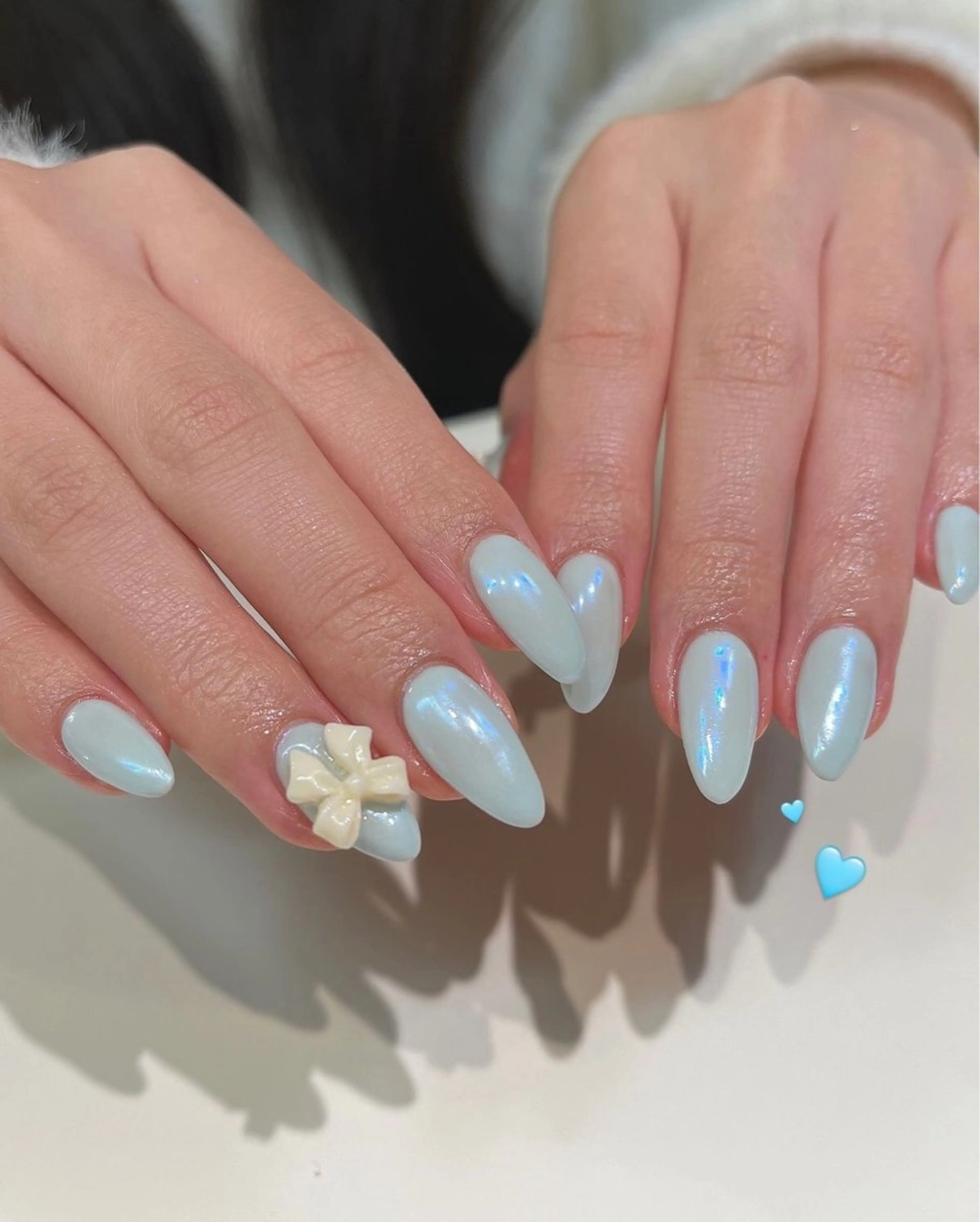 ネイル グラデーション ラメ(グリッター) マグネットネイル ミラーネイル ニュアンスネイル ハンドネイル Lumi de nails所属・Lumi de nailsのネイルデザイン