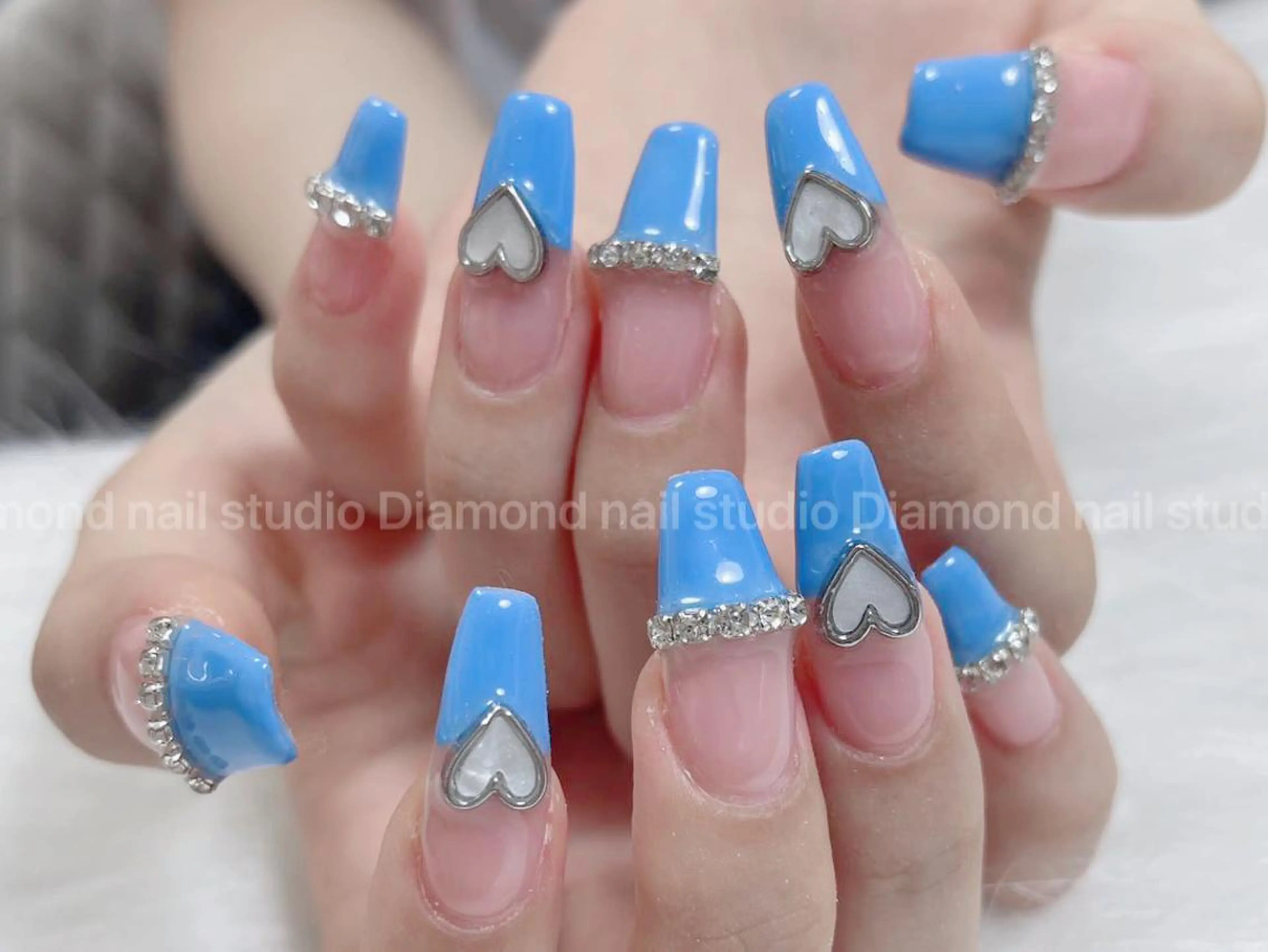 ネイル 持ち込み Diamond 🚢のネイルデザイン