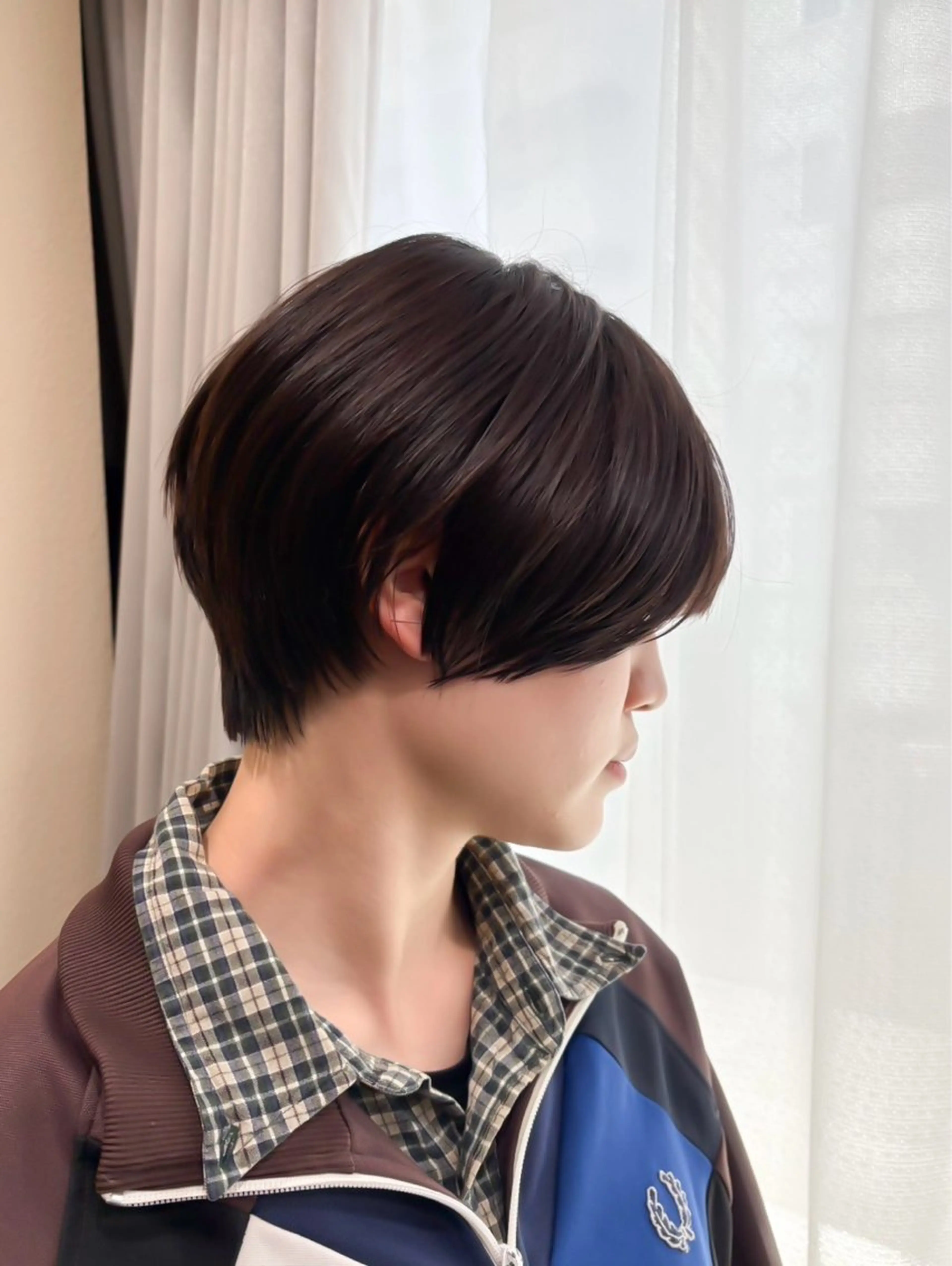 ショート 和夢/メンズカット/ パーマ/ハイトーンのヘアスタイル