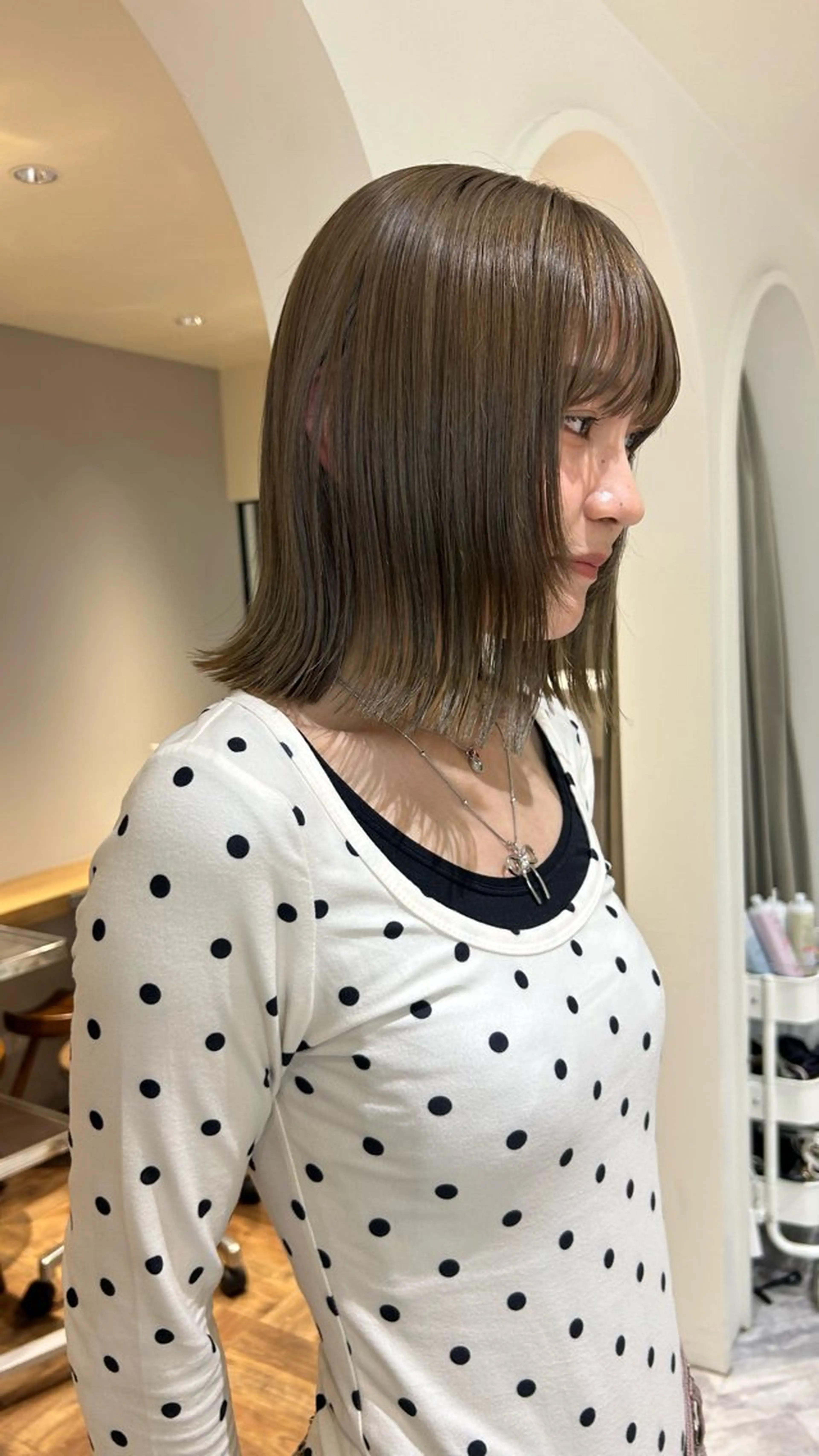 ミディアム カラー カット ヘアカラー じゅわっと暖色カラー 🍊Moemiのヘアスタイル