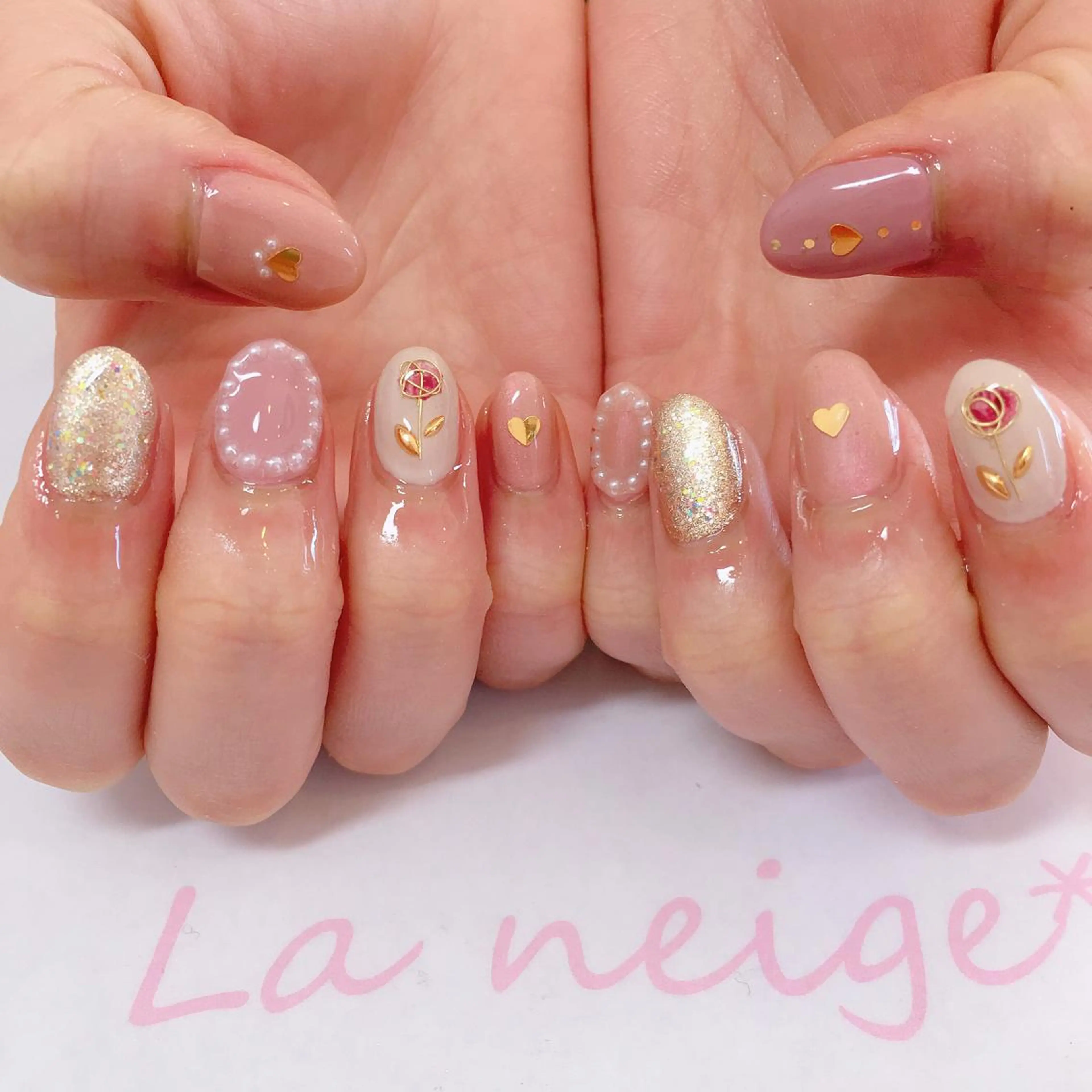 ネイル La neige* yuki 🥯🍑のネイルデザイン