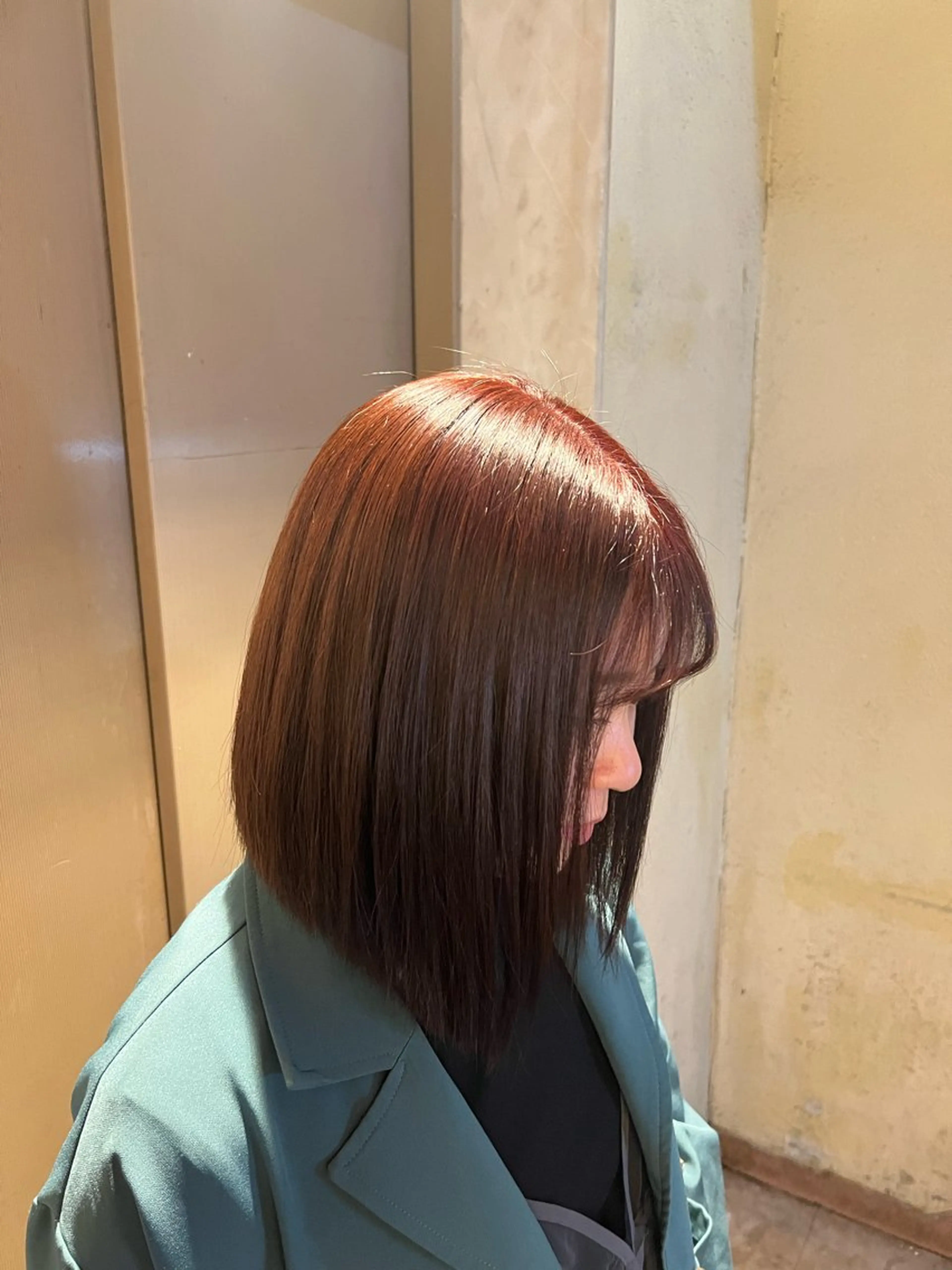 ミディアム カラー ブリーチ ダブルカラー ブリーチなしカラー ヘアカラー 透明感ハイトーン🐩 渋谷/yumekaのヘアスタイル