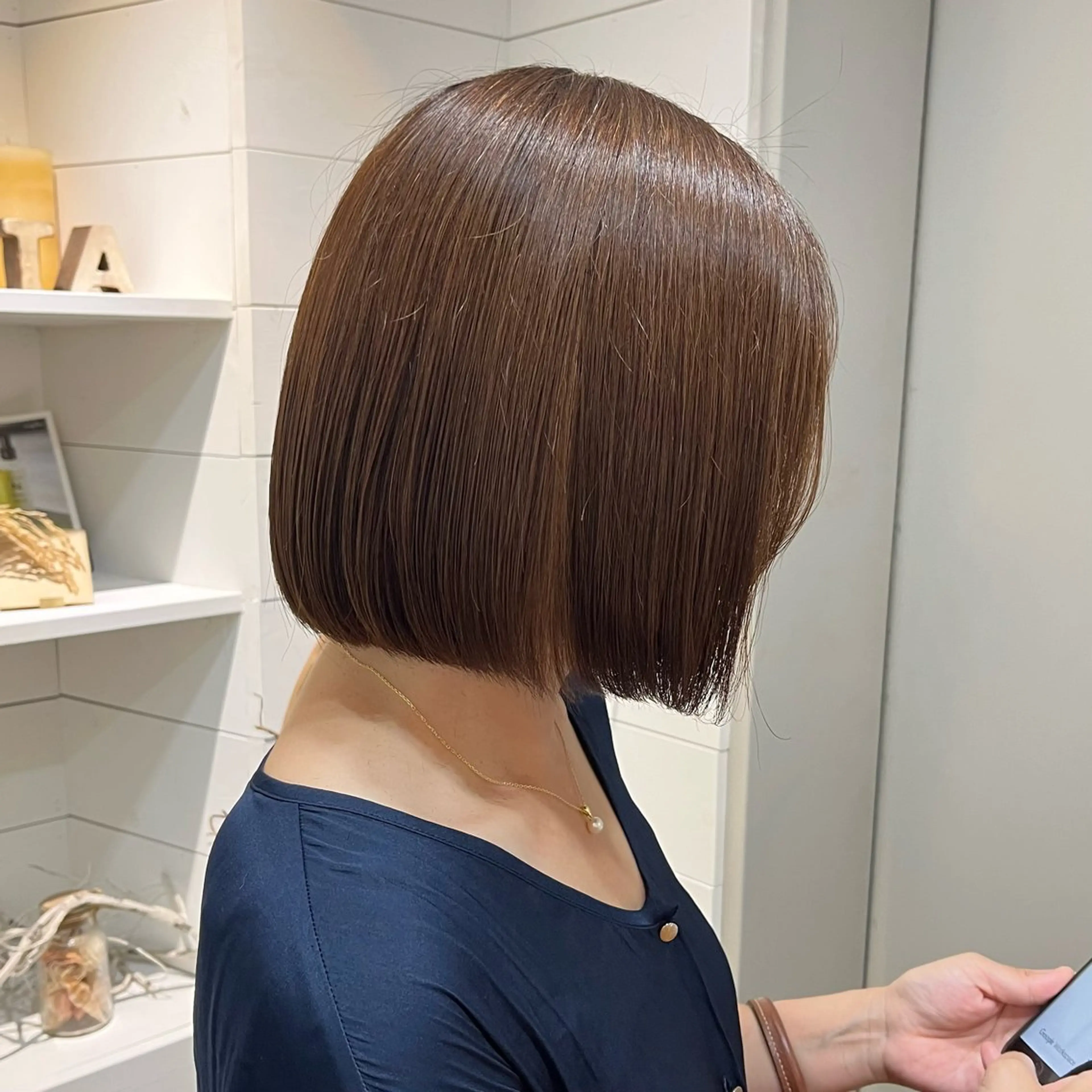 ミディアム 冨井 ほのかのヘアスタイル