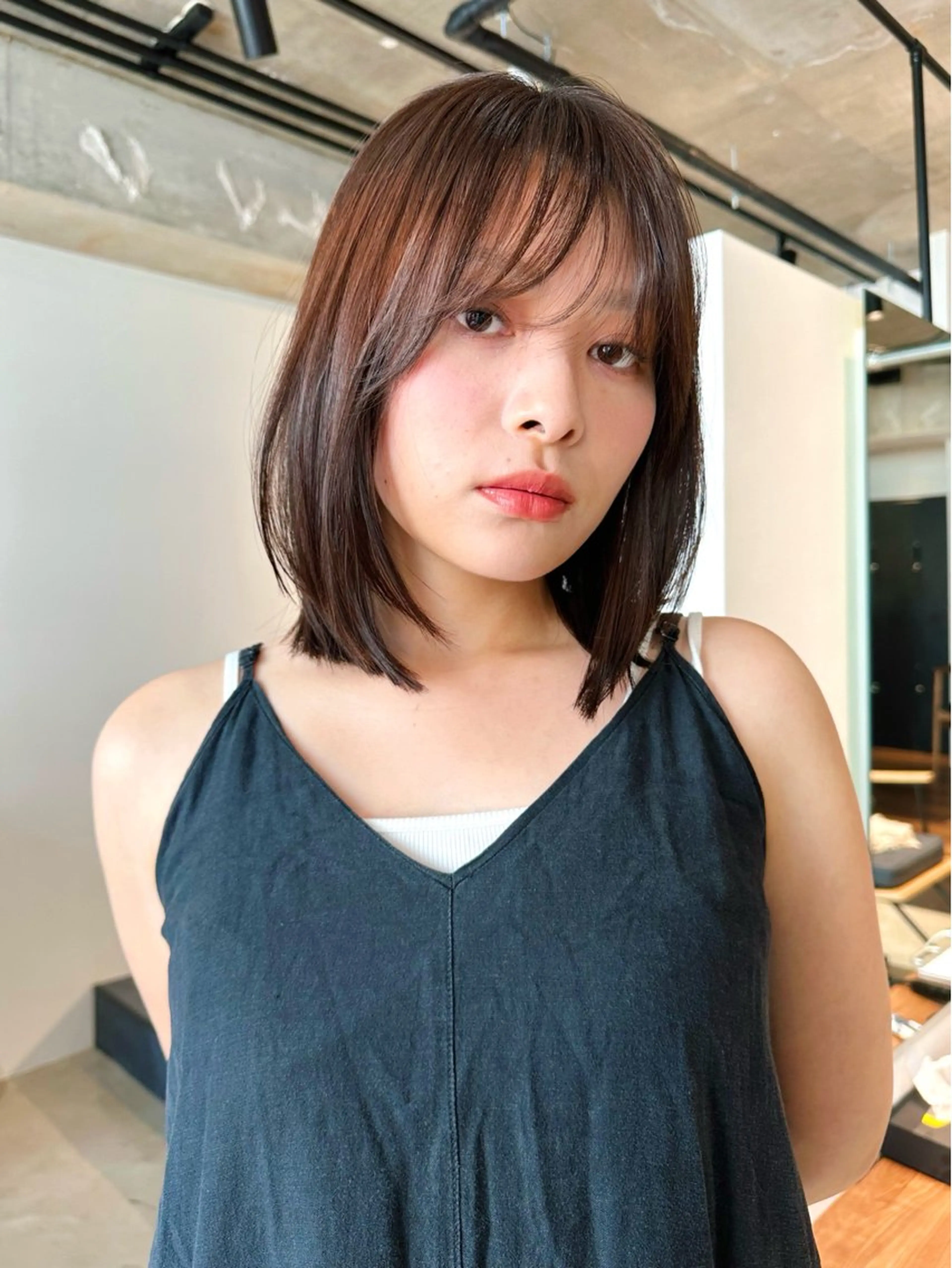 ショート カラー パーマ 🫧小顔×似合わせ× 透明感カラー🫧のヘアスタイル