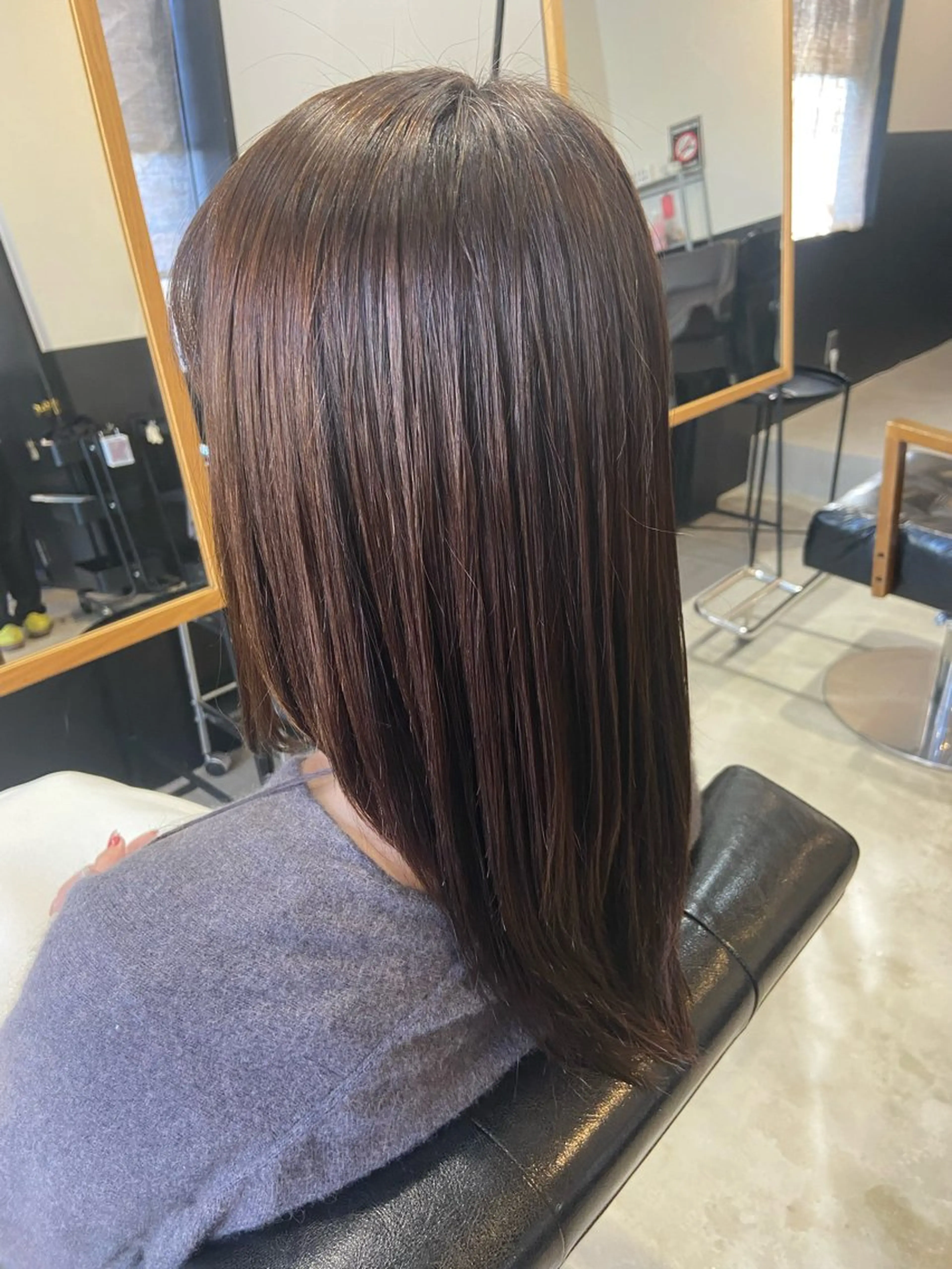 セミロング 縮毛矯正 hair salon TOKUNAGA所属・💫縮毛矯正/ カット💫徳永あい子のヘアスタイル