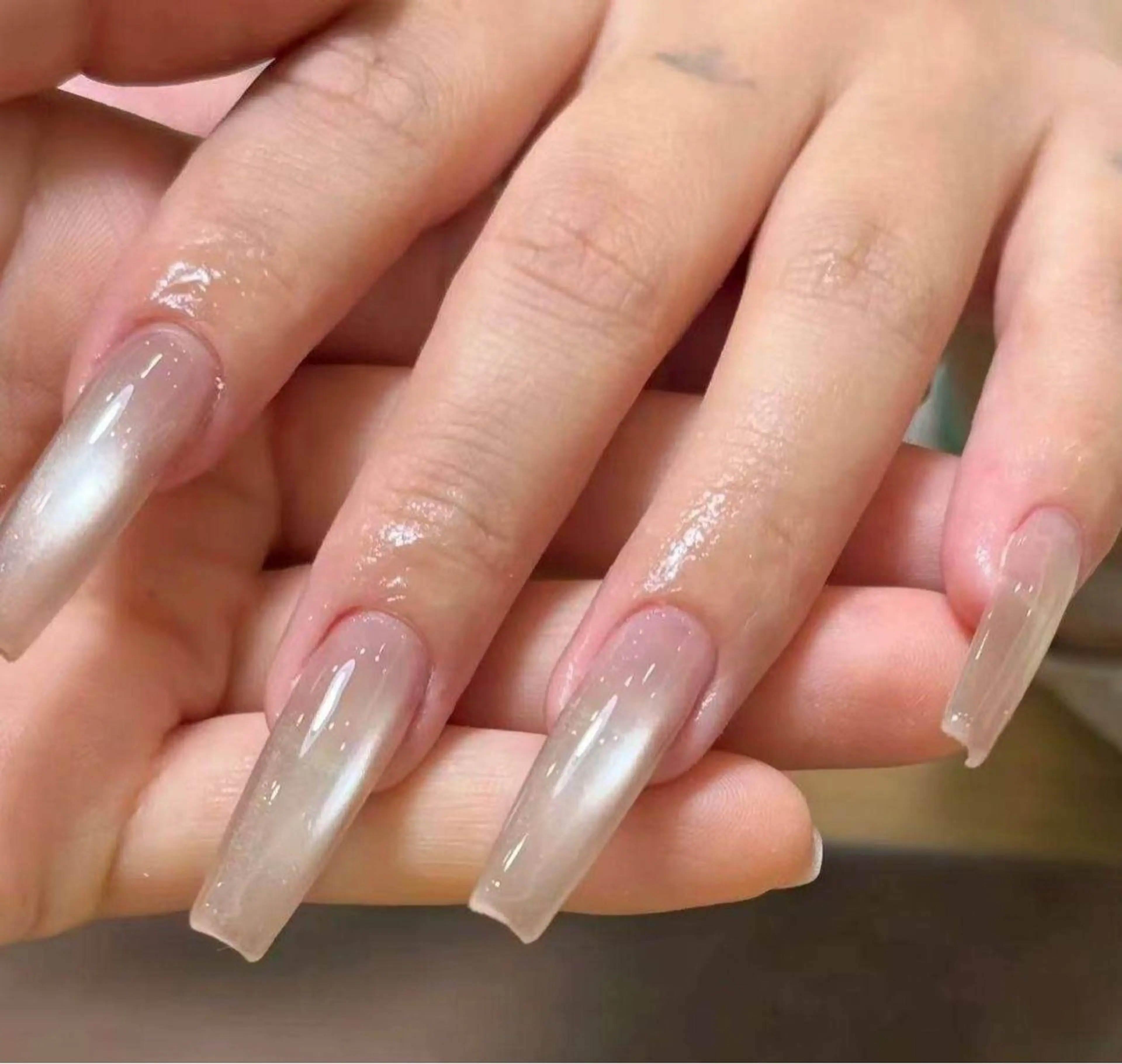 ネイル オーロラネイル フラワーネイル フットネイル フレンチネイル ジェルネイル ハンドネイル BabyYouMi ねねのネイルデザイン