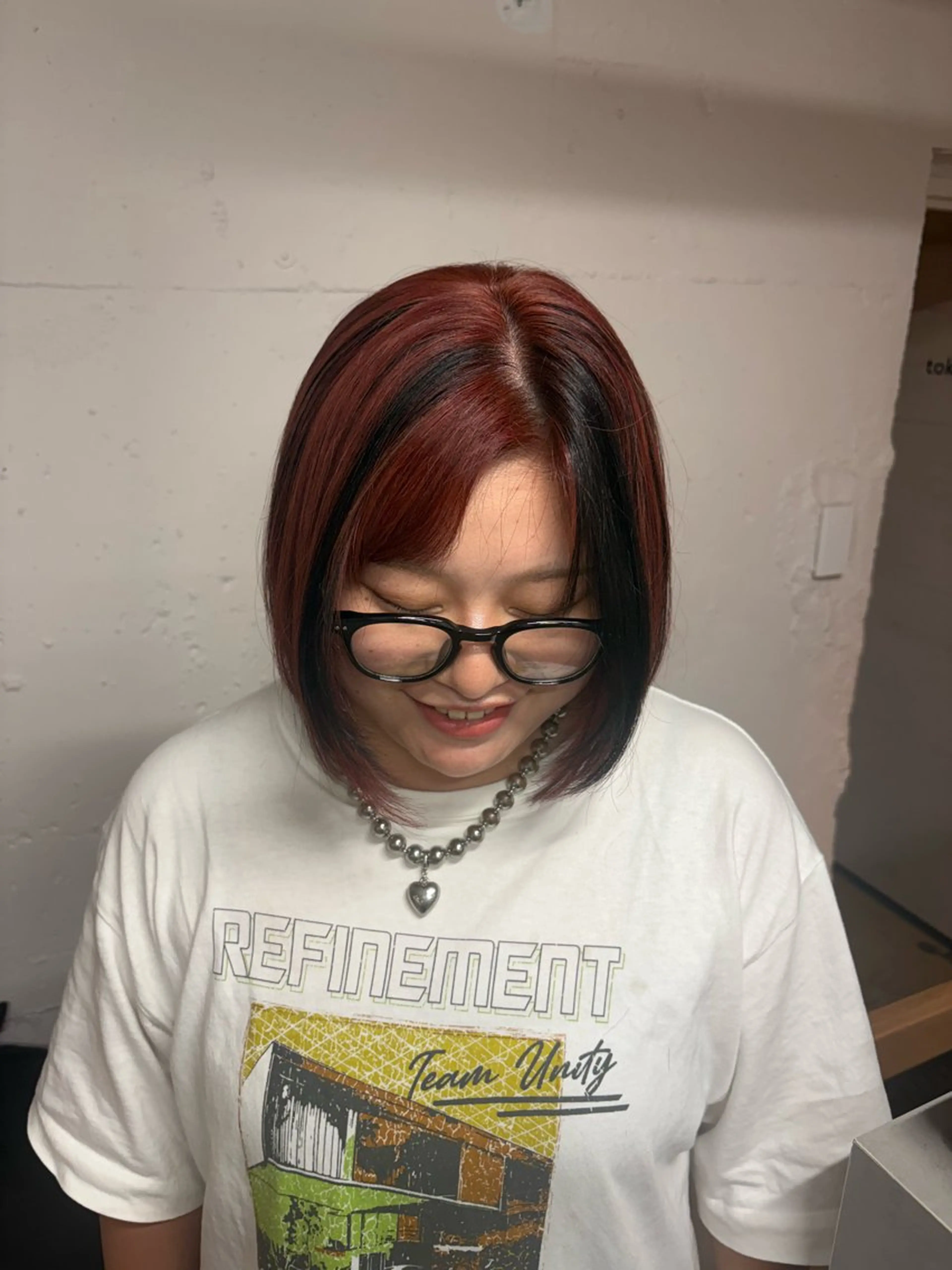 ショート ヘアカラー tokute 中野真咲🐺のヘアスタイル