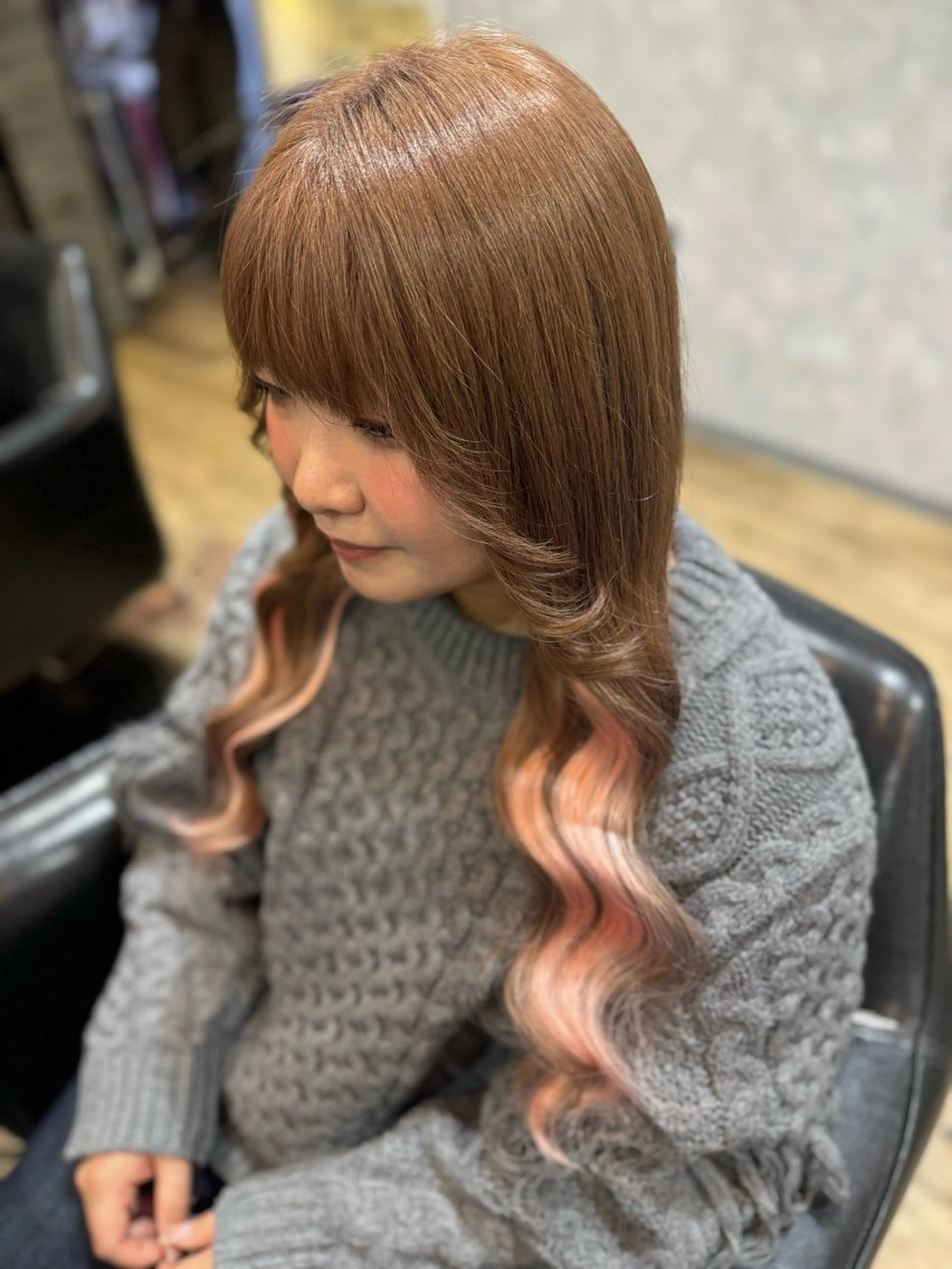 ロング エクステ ロング 辻田 七海のヘアスタイル