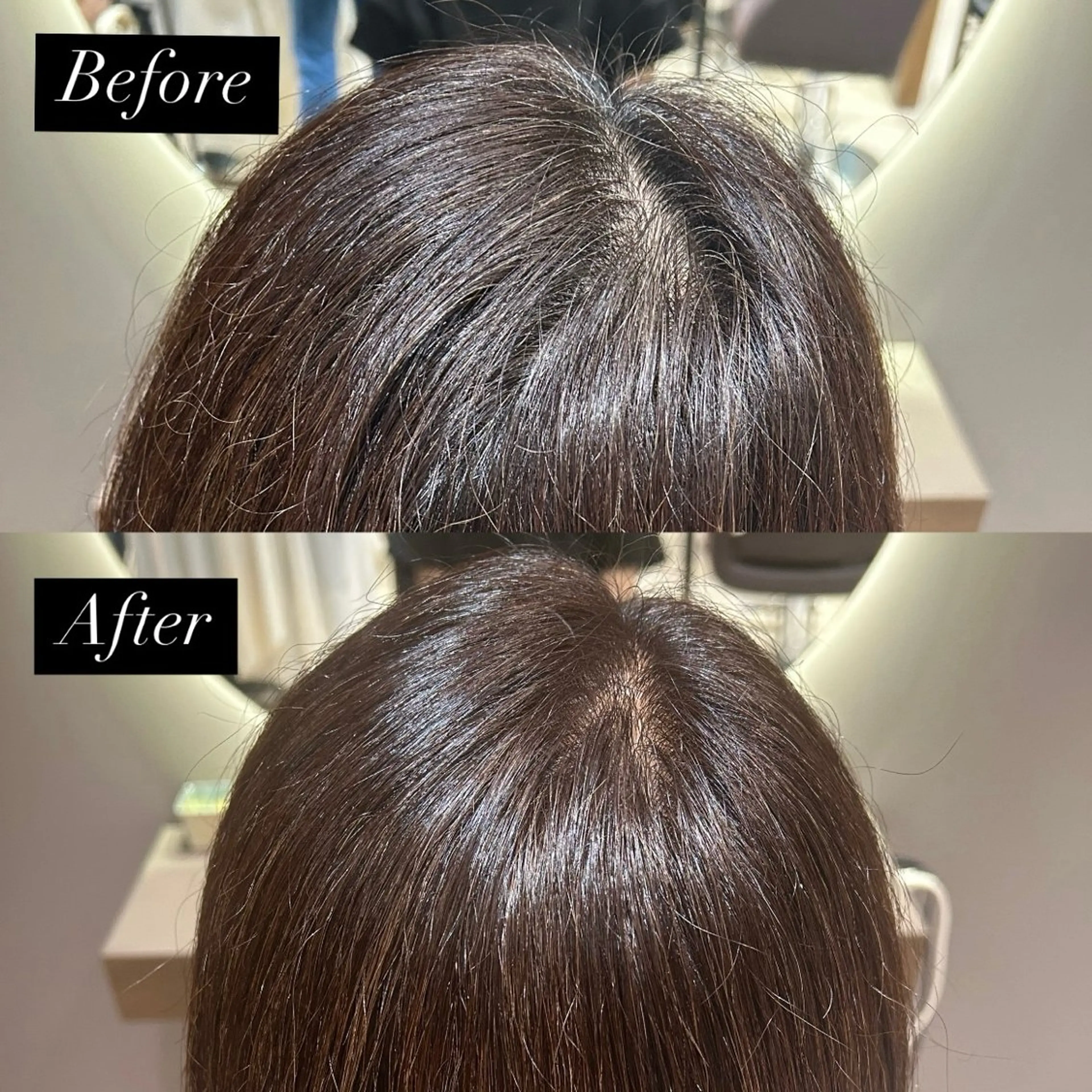 白髪染めカラー🐻‍❄+ 3stepトリートメント🍀.*の写真