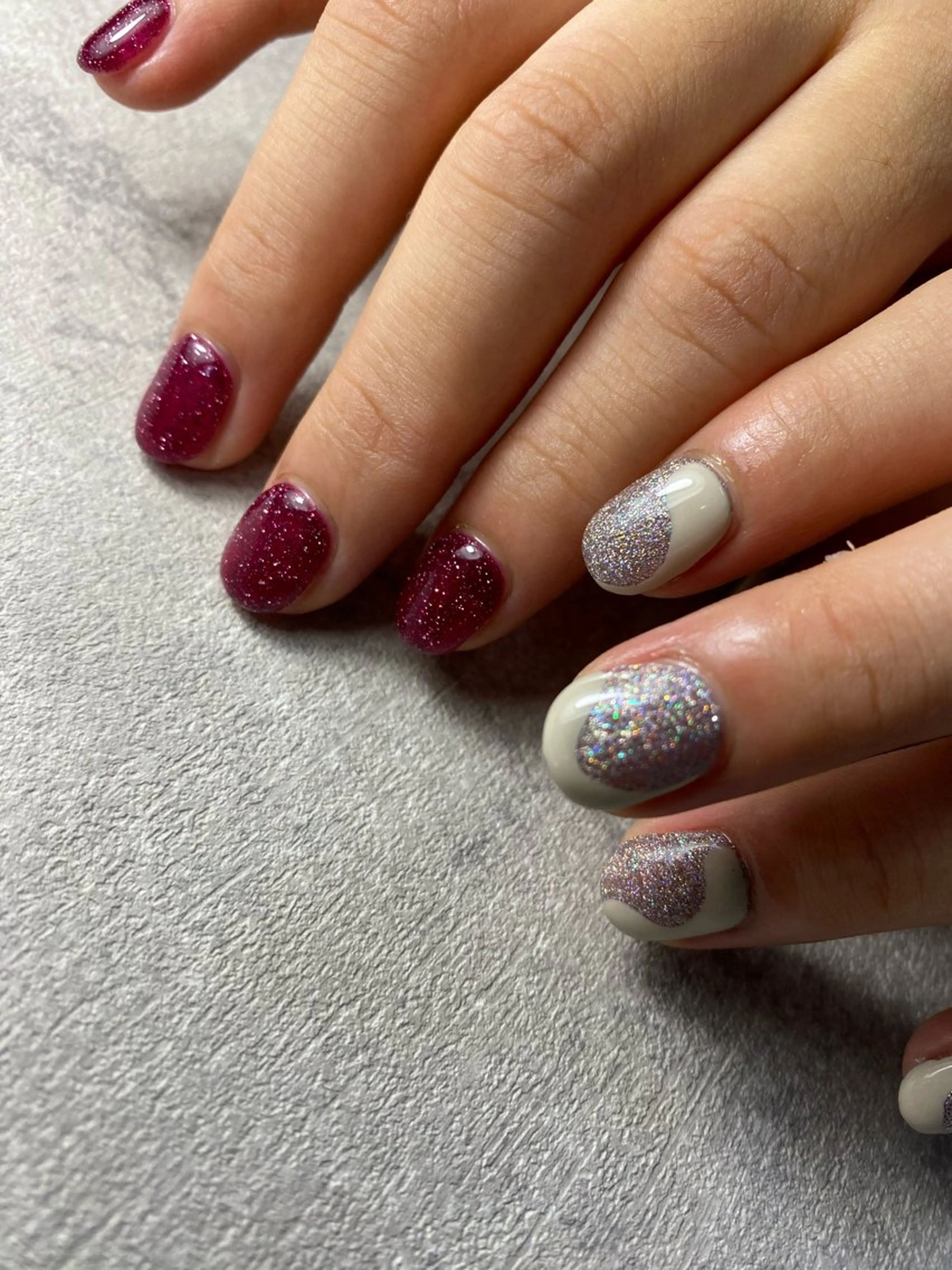 ネイル キラキラネイル 北小岩ネイリスト吉田 由圭のネイルデザイン