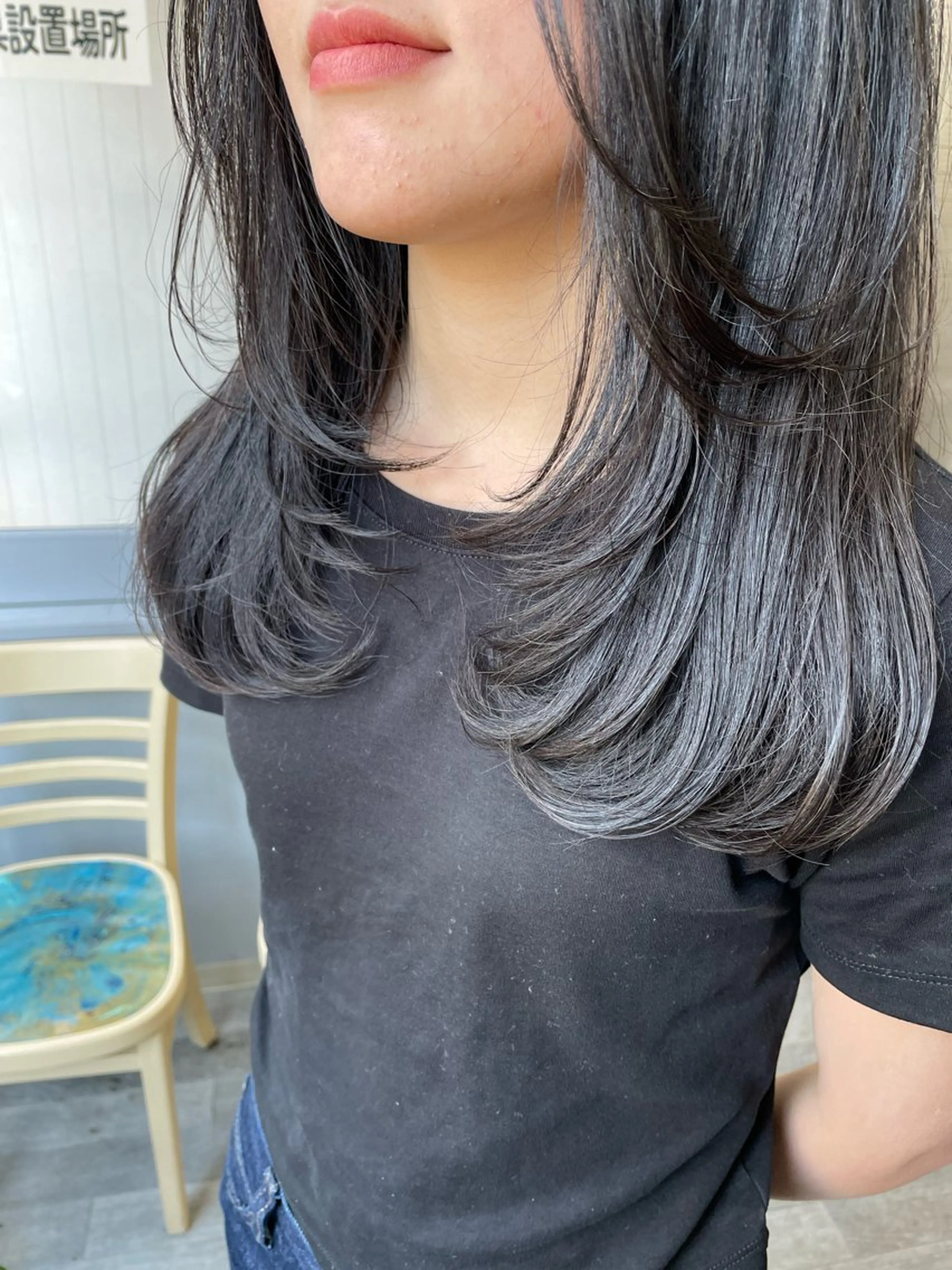 ミディアム レイヤーカット 似合わせカット カット ヘアカラー トリートメント 韓国 / レイヤー / REINAのヘアスタイル