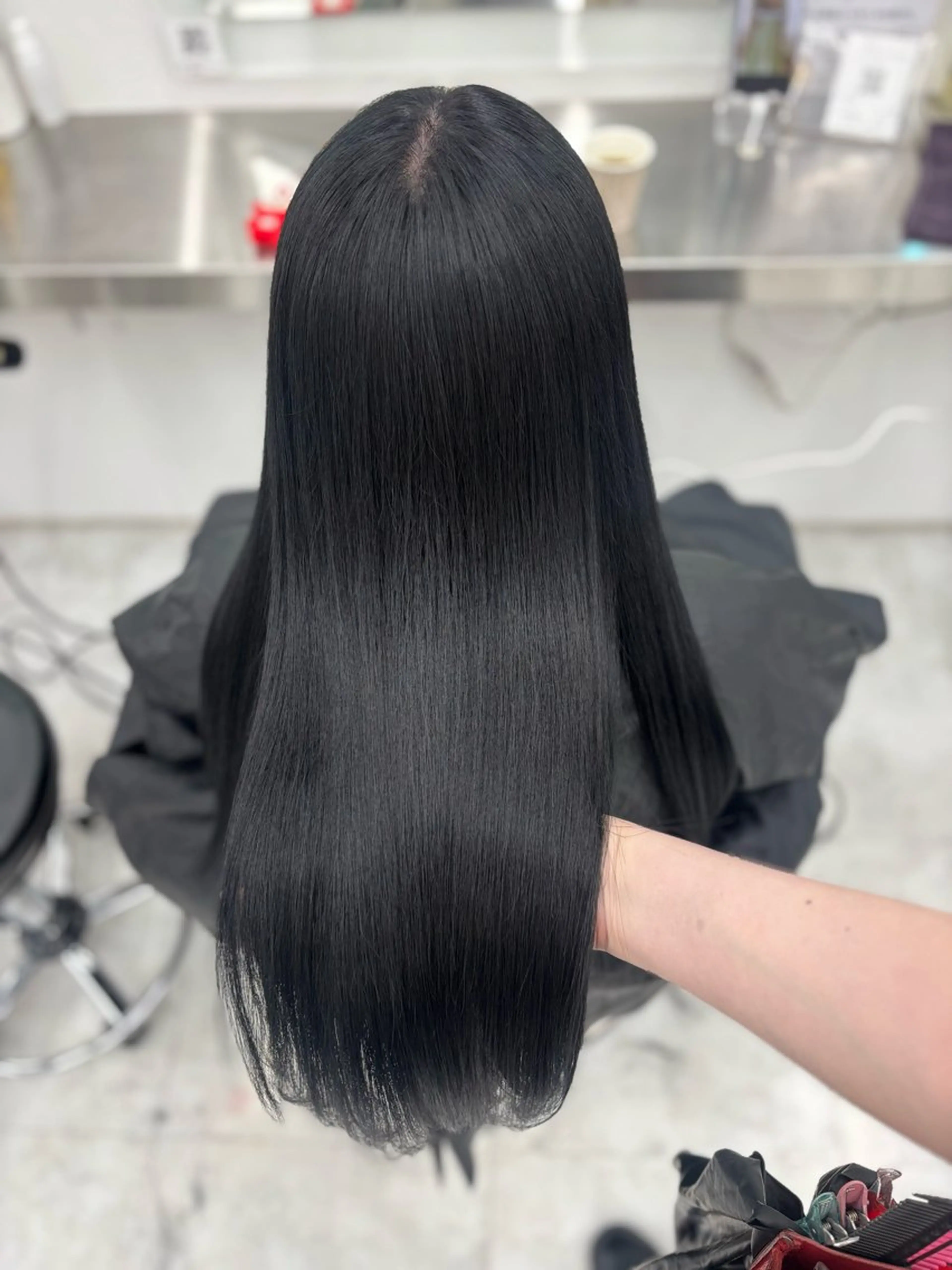 ロング カラー カット ヘアカラー 韓国風暗髪ヘア🤍 🫧MIREIのヘアスタイル