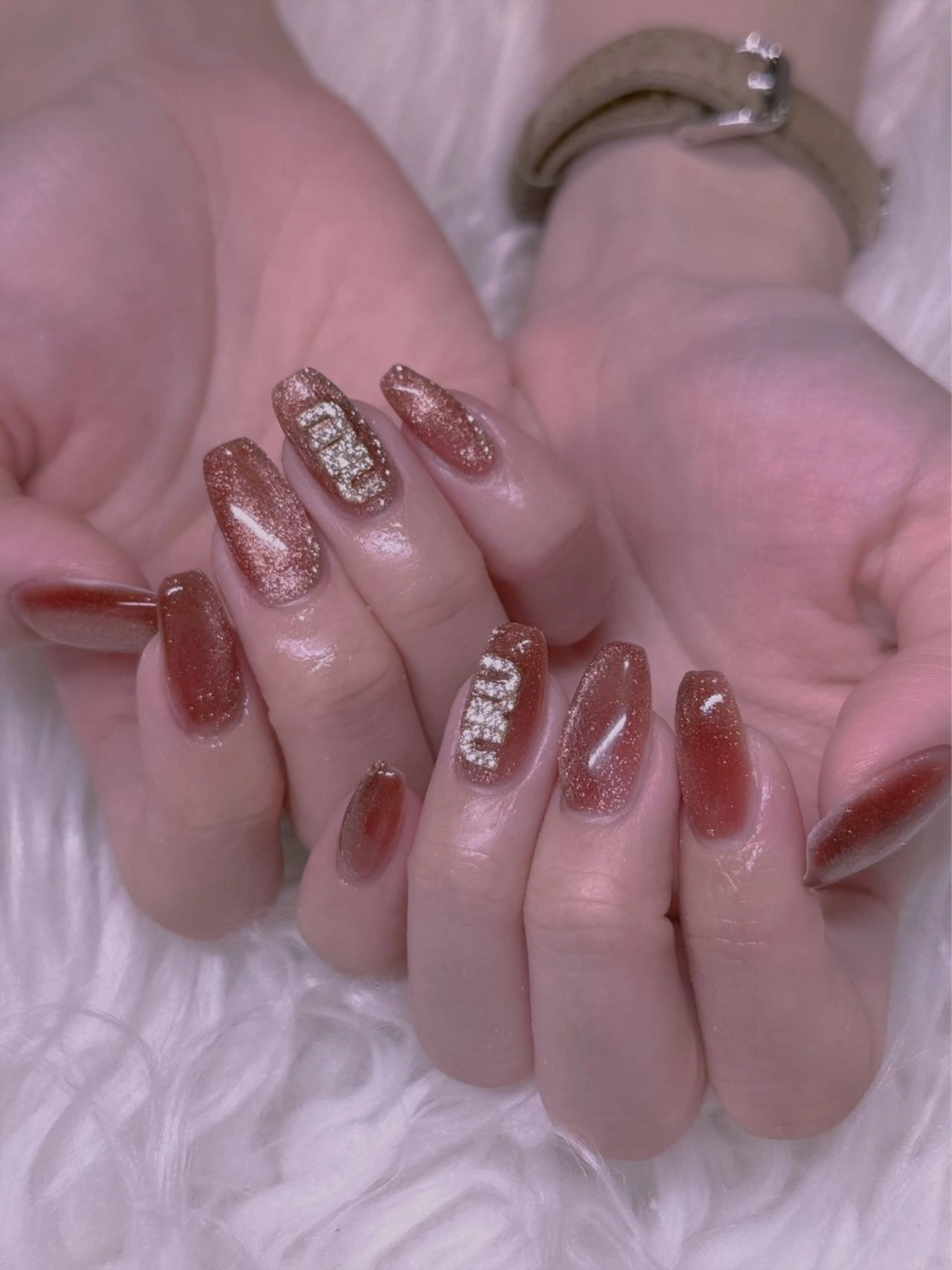 ネイル マグネットネイル 美爪パラジェル導入店 Sunnilyのネイルデザイン