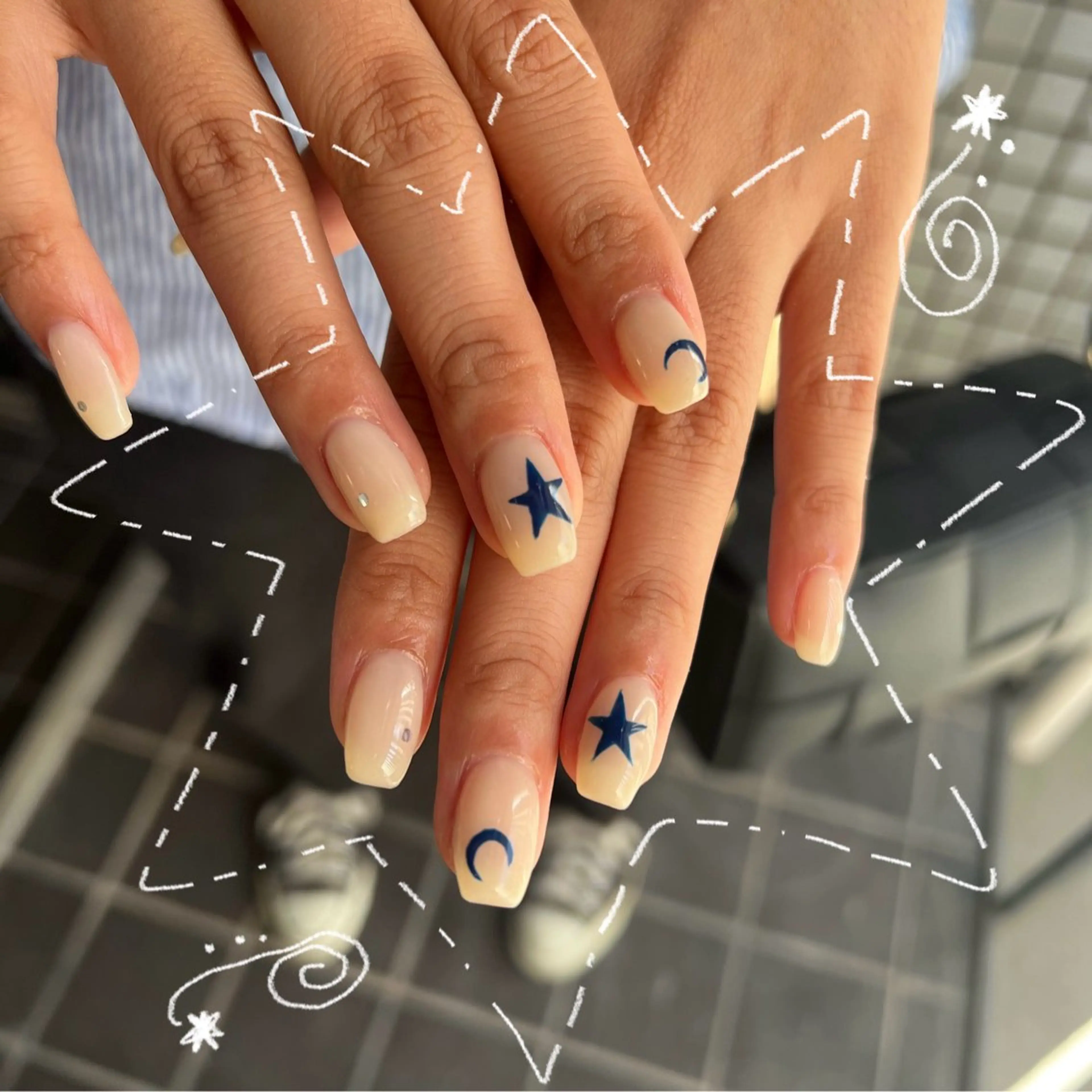 ネイル ハンドネイル Hata nail 🎀個性派ニュアンスのネイルデザイン