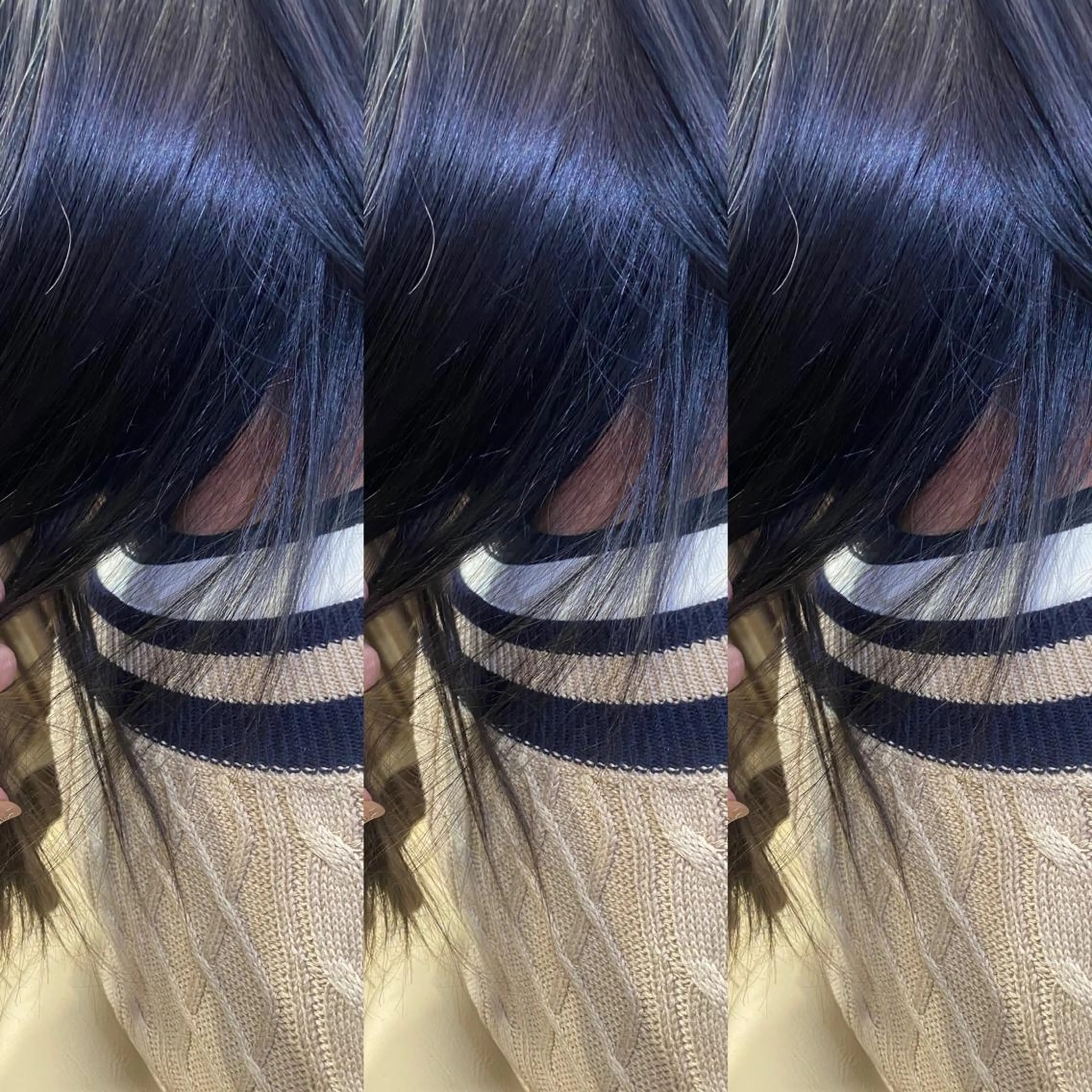 セミロング カラー 松本 菜那のヘアスタイル