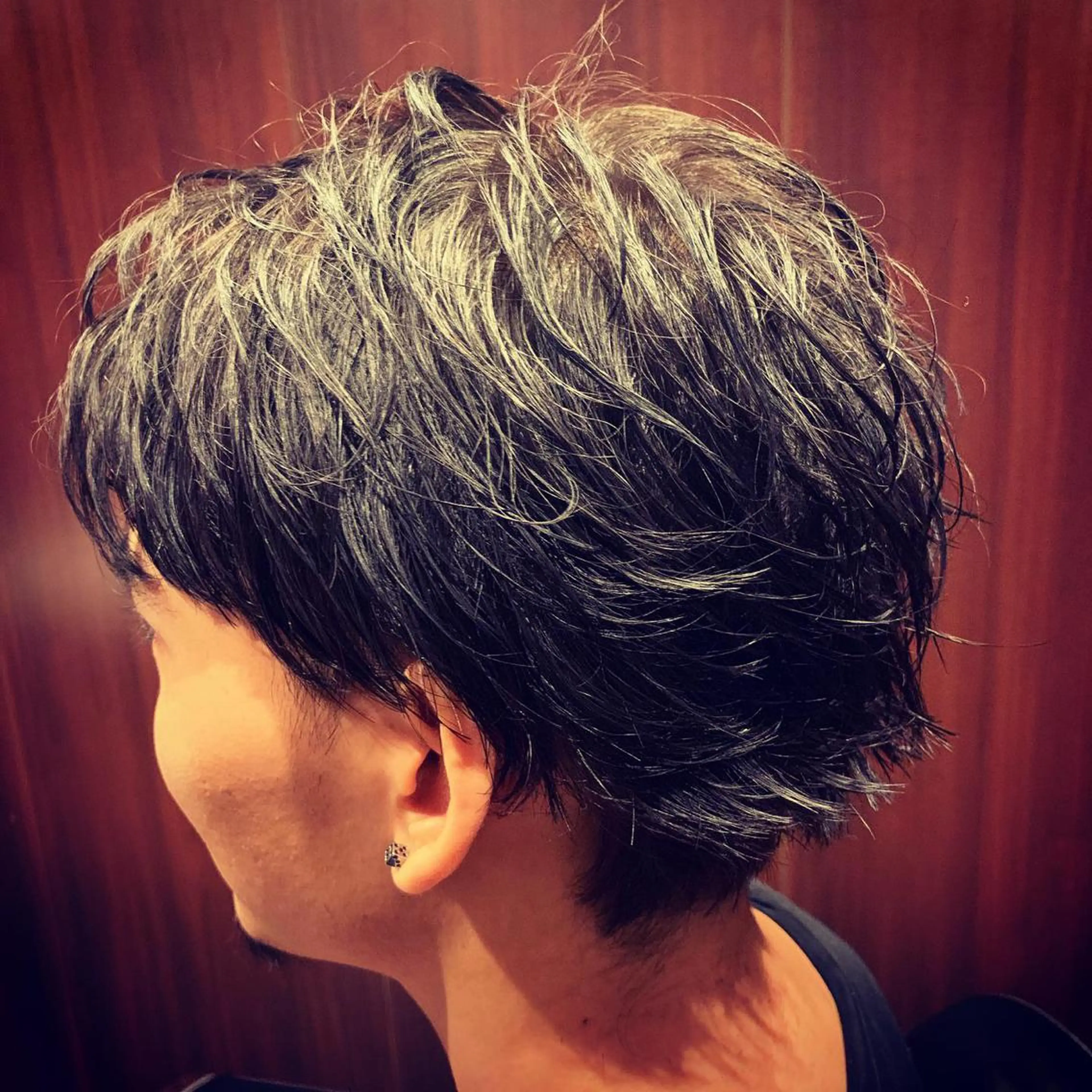 ミディアム カラー メンズ HIROGINZA ヒロ銀座 青山所属・マツオ リュウホウ🐉のヘアスタイル