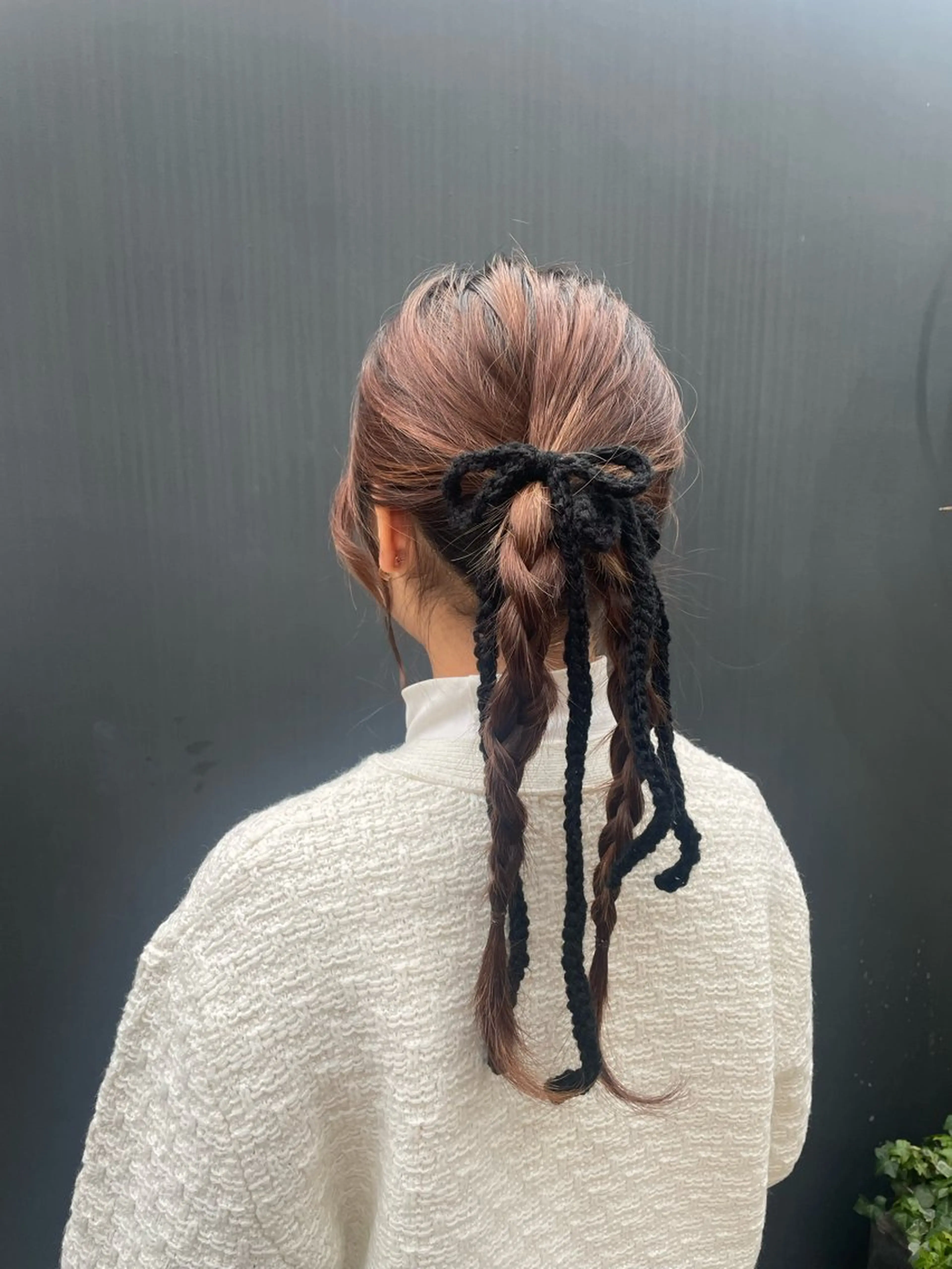 セミロング ヘアアレンジ ヘアセット ayano / 透明感・くすみカラーのヘアスタイル