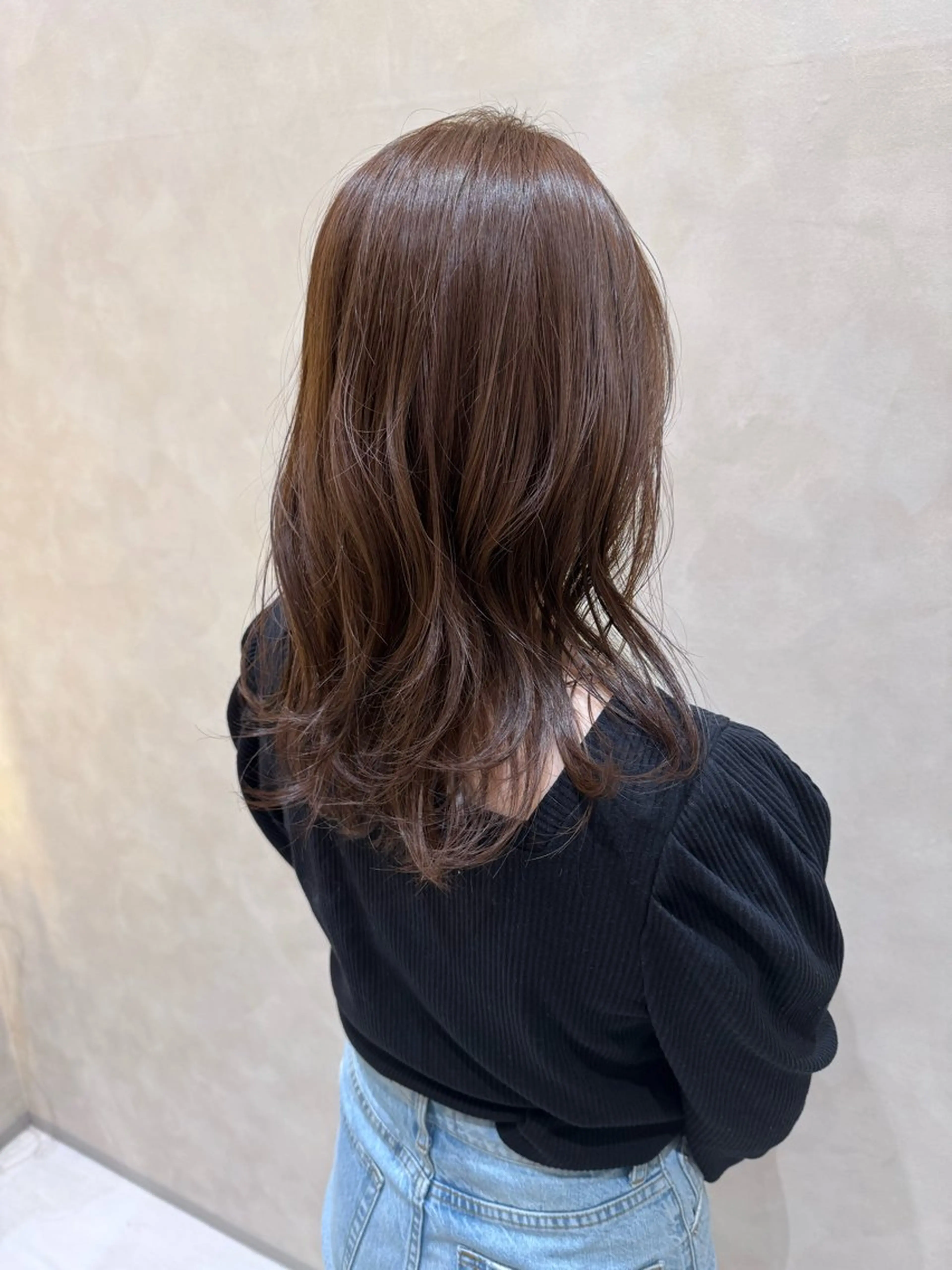 ミディアム カット ヘアカラー トリートメント 酸性ストレート 青木優磨のヘアスタイル