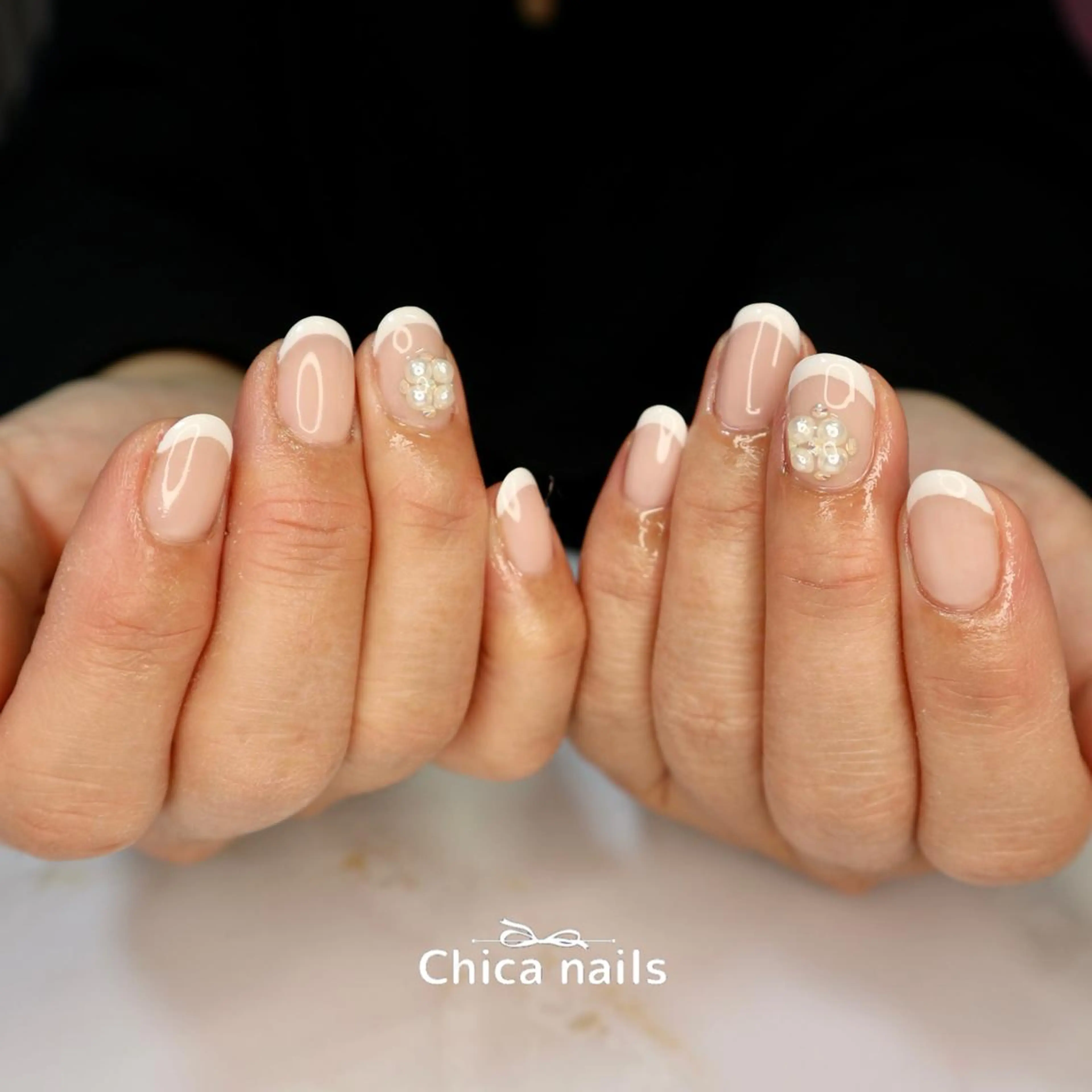 ネイル 入学式 フレンチネイル 卒業式 高田 ちかこのネイルデザイン