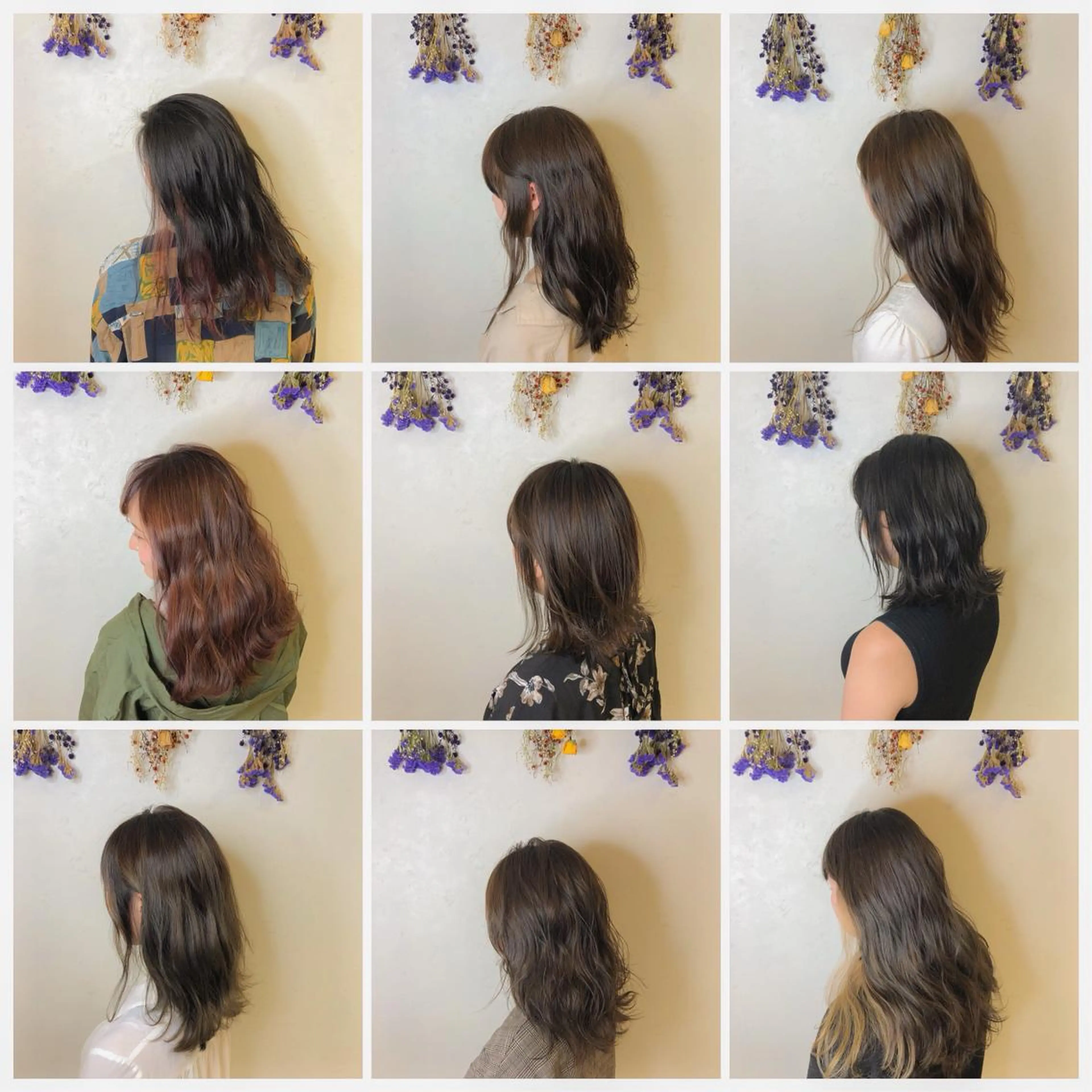 セミロング カラー 💎エクステ専門店 BIZE梅田🇰🇷のヘアスタイル