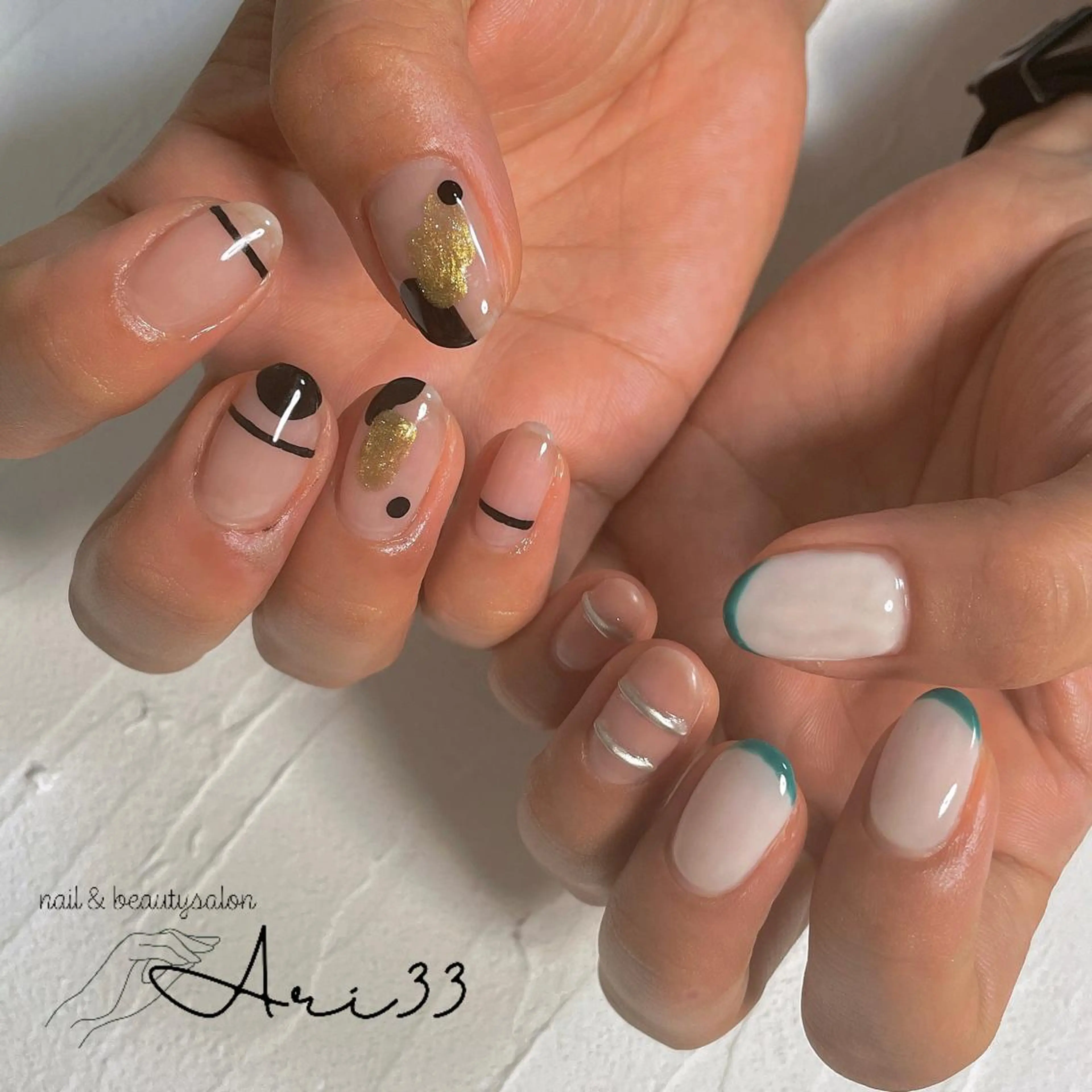 ネイル ハンドネイル プライベートサロン Ari33nailのネイルデザイン