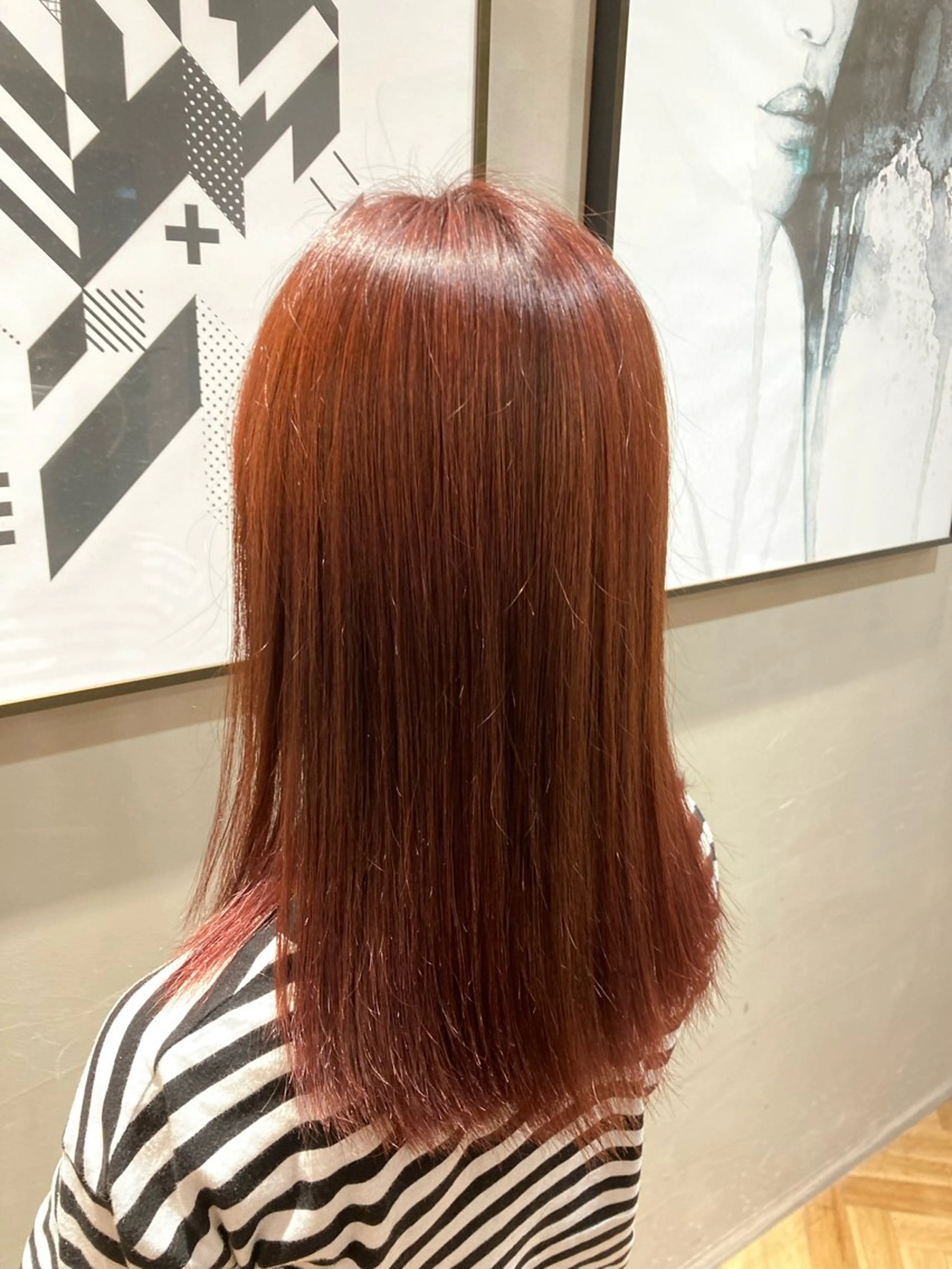 カラー レッドカラー 小林 駿介のヘアスタイル