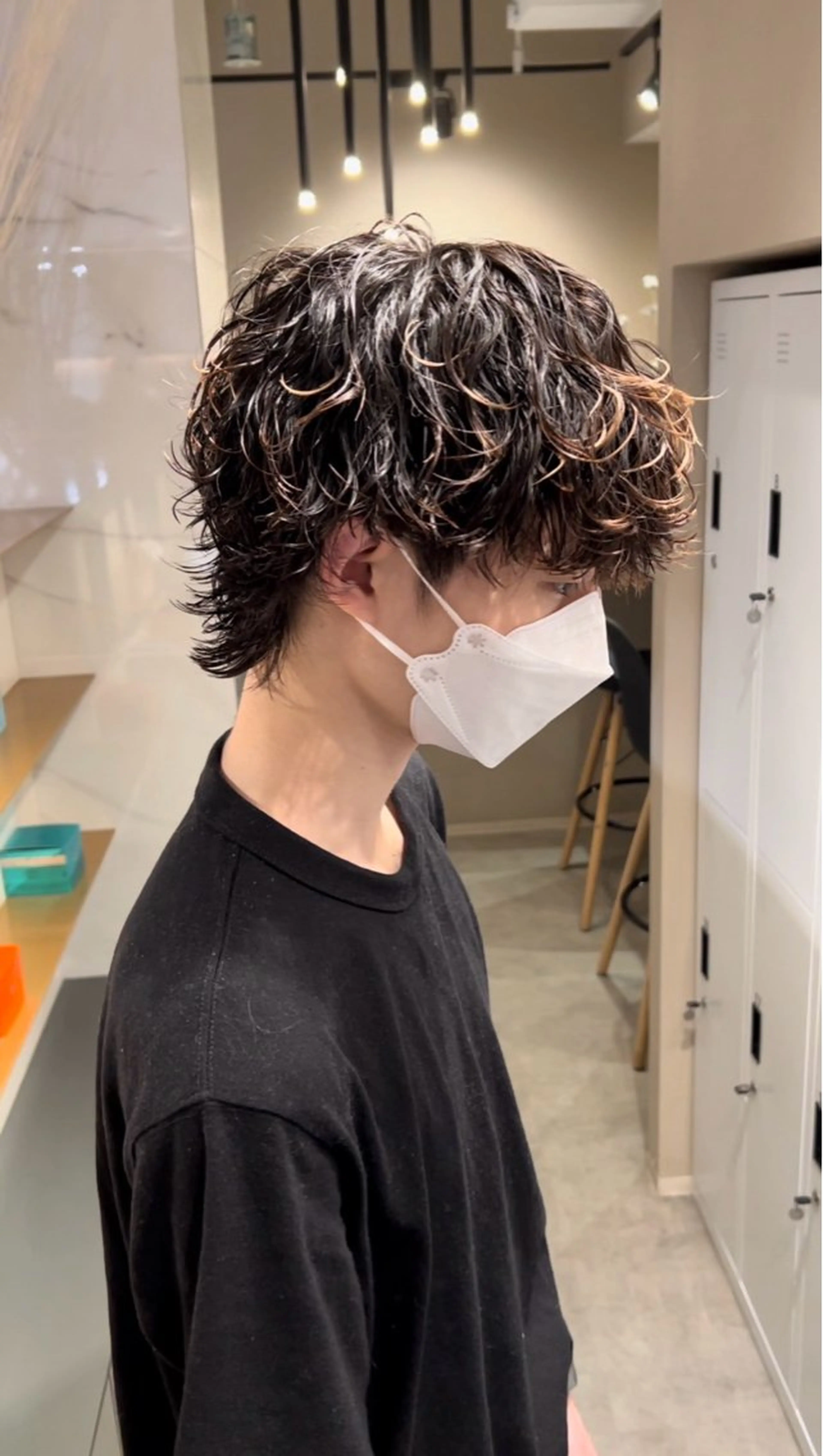 パーマ メンズ メンズパーマ スパイラルパーマ grace by afloat梅田店所属・あかね 丸のヘアスタイル