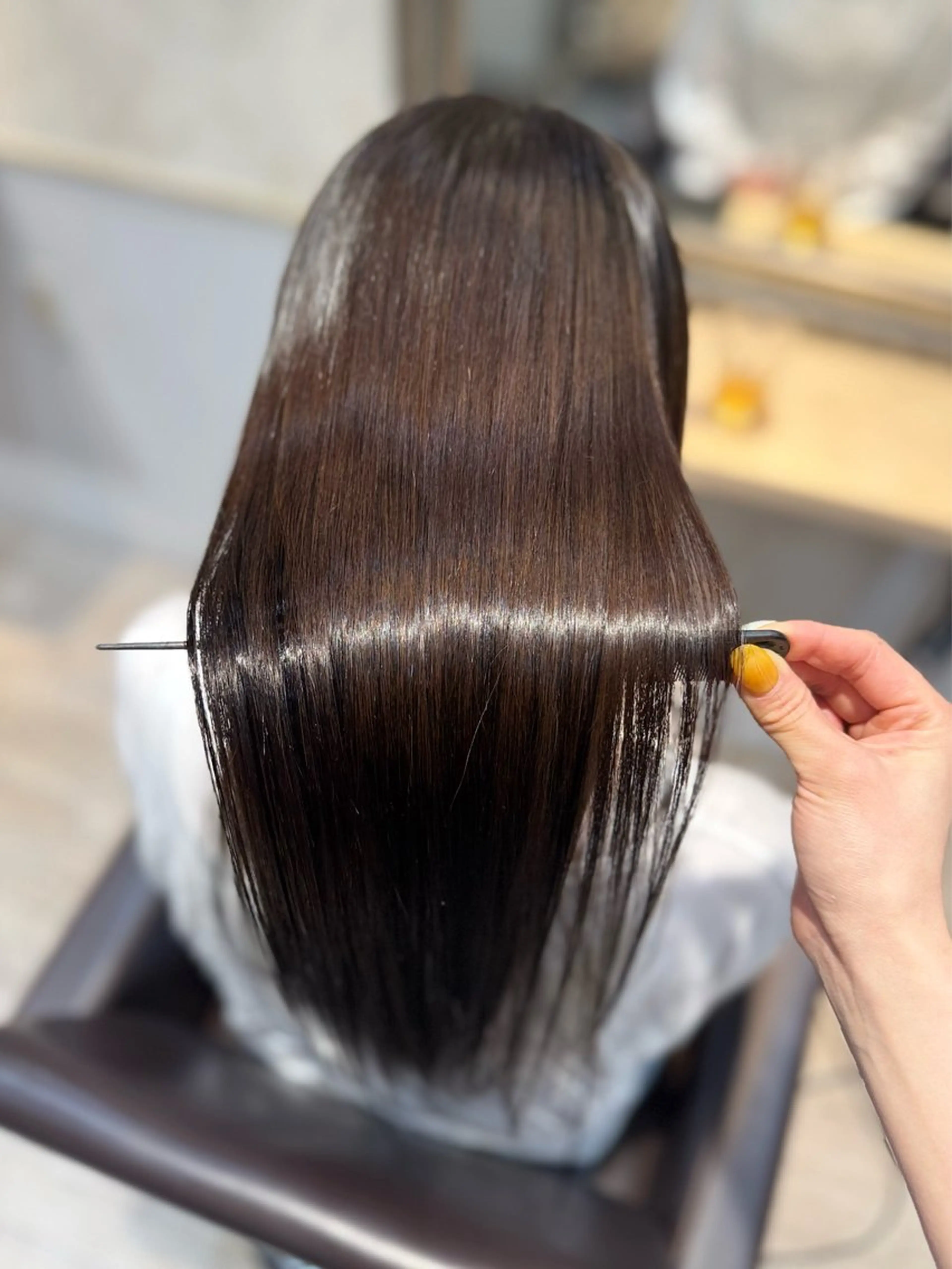 セミロング パーマ Lutia新宿　せき ゆうみのヘアスタイル