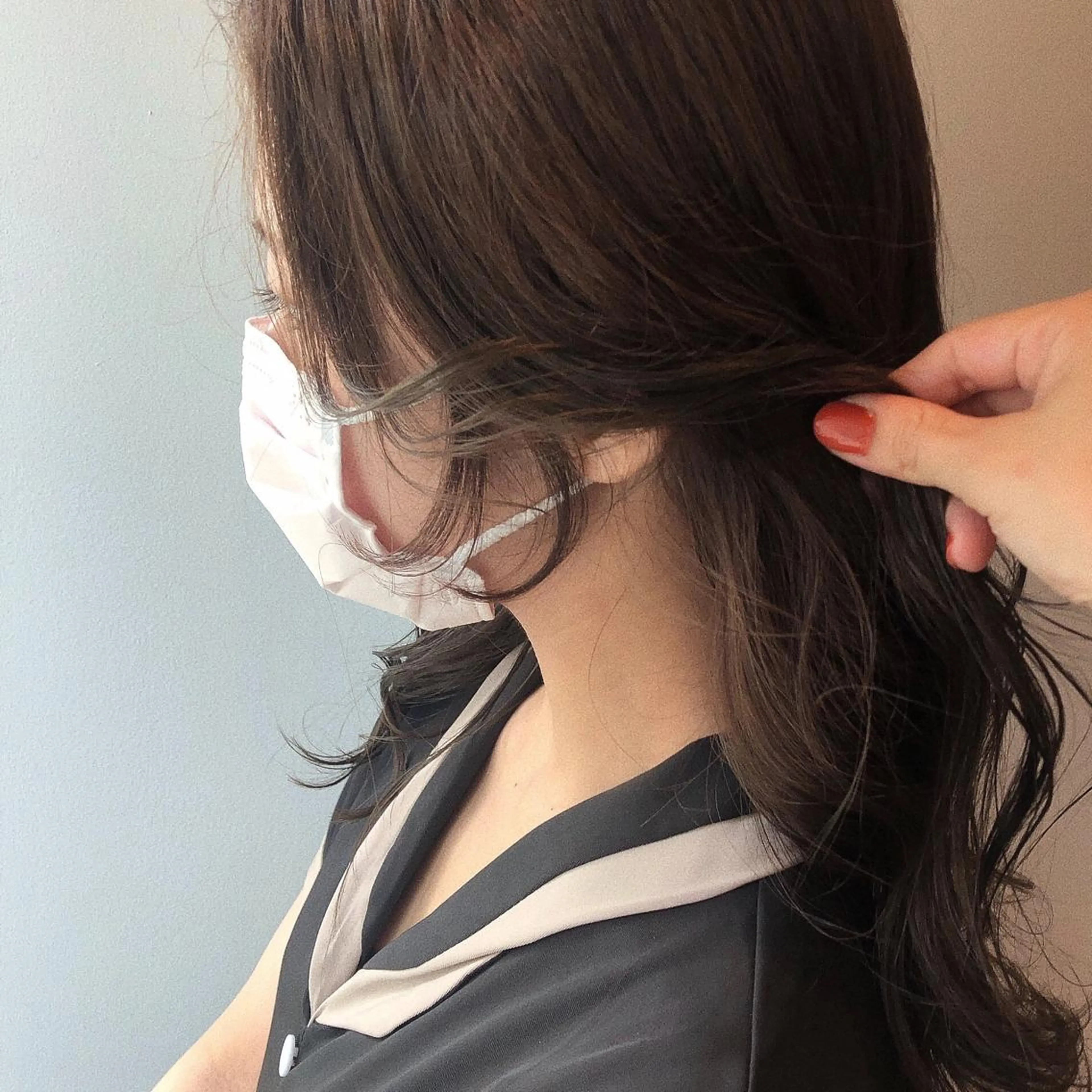 ロング 韓国風ヘア レイヤーカット entality所属・mizuki  韓国 ヘア/髪質改善のヘアスタイル