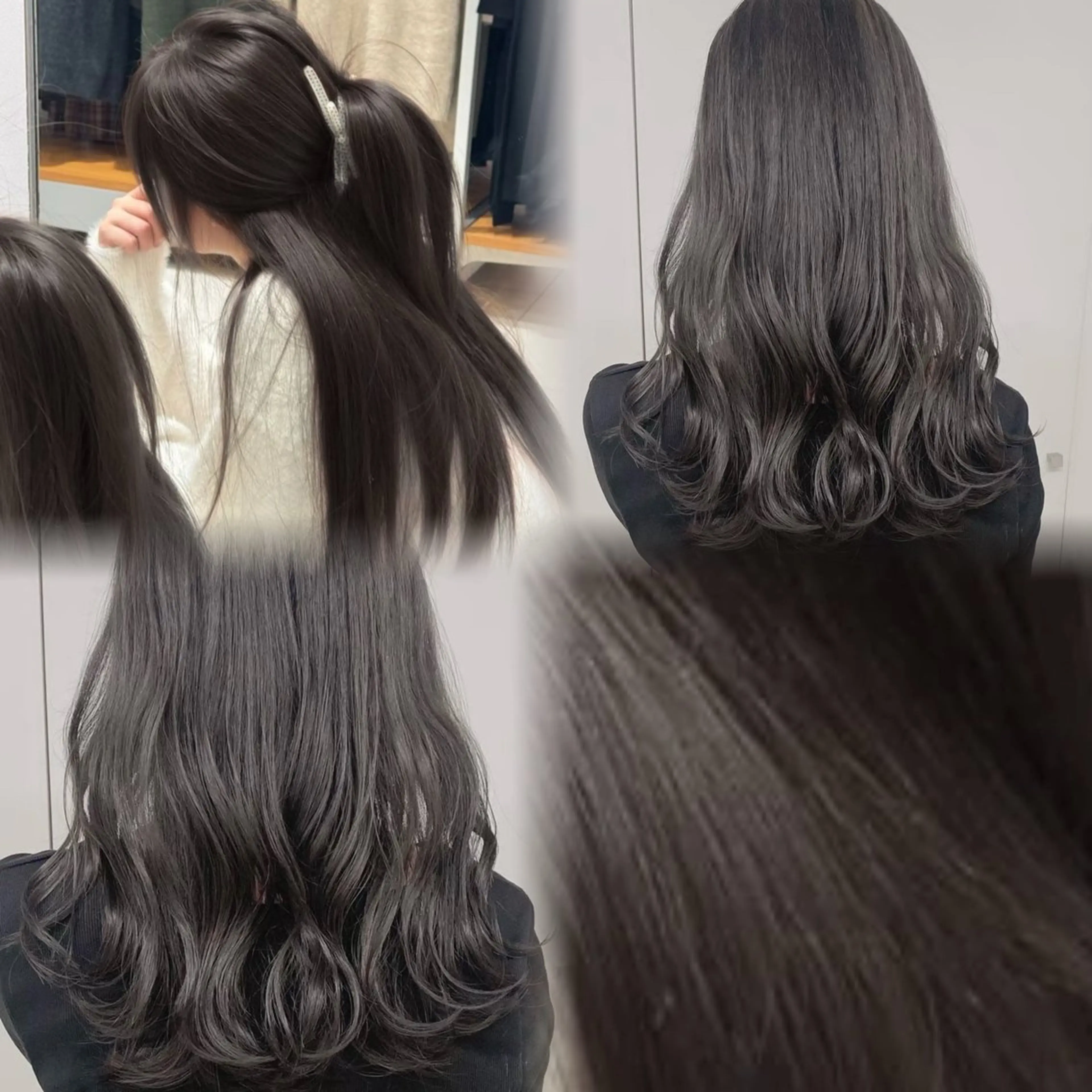 カラー ヘアカラー トリートメント ヘアセット 透明感/グレージュ/ ベージュ/るな🪽のヘアスタイル